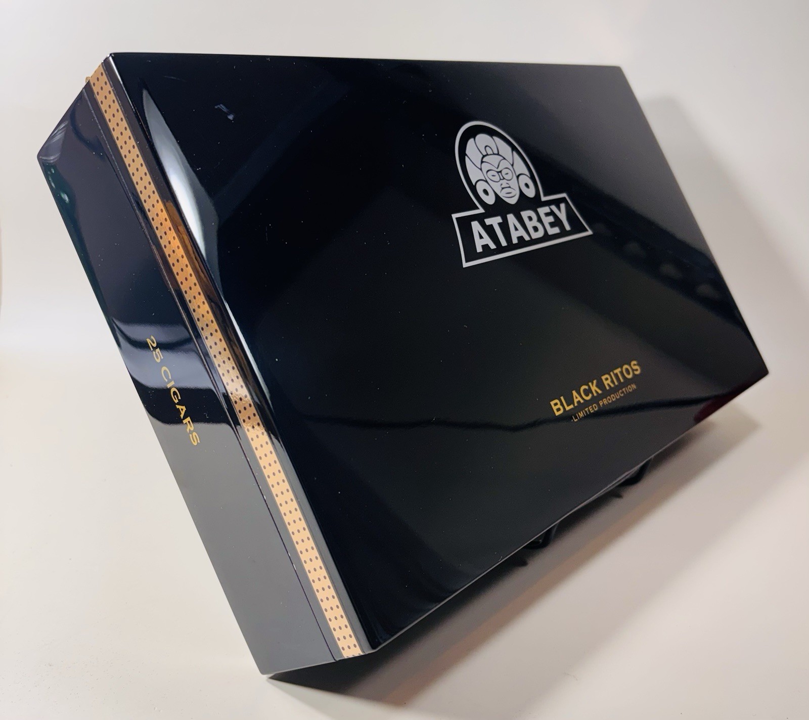 Atabey Black Ritos Humidor Cigar Box Rare Quality Wood Decor Cigars Wooden