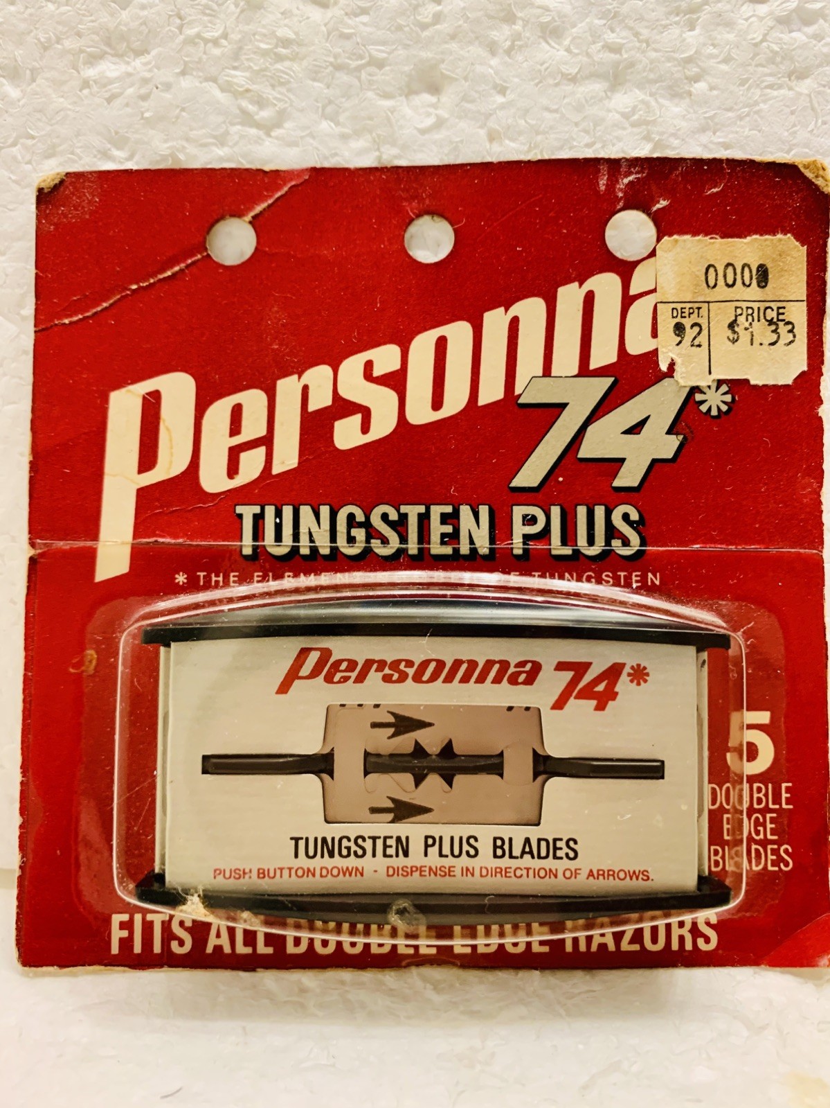 Personna 74: VTG Tungsten Plus 5 Double Edge Razor Blades MISP NEW DISCONTINUED