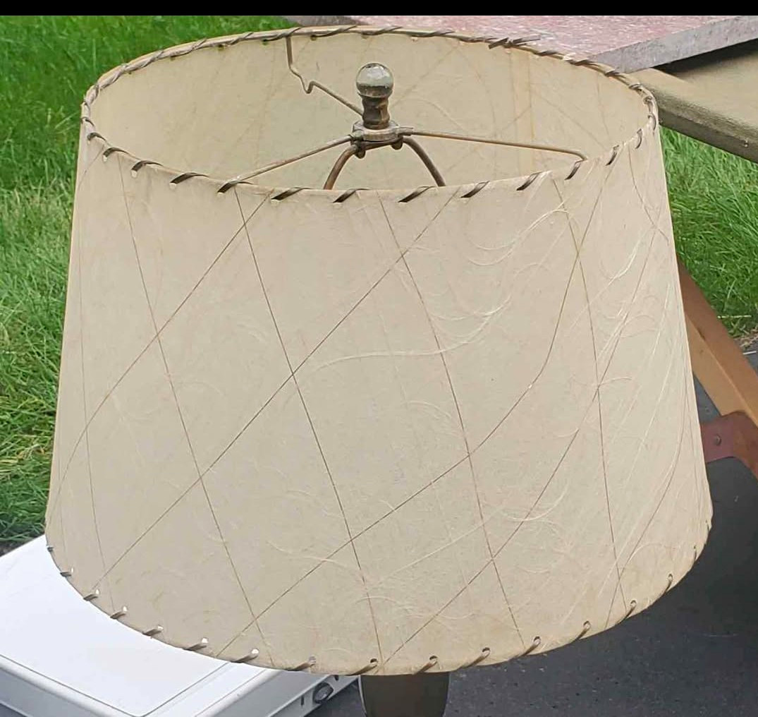 Original 1950s Atomic MCM Fiberglass Drum Shade 14