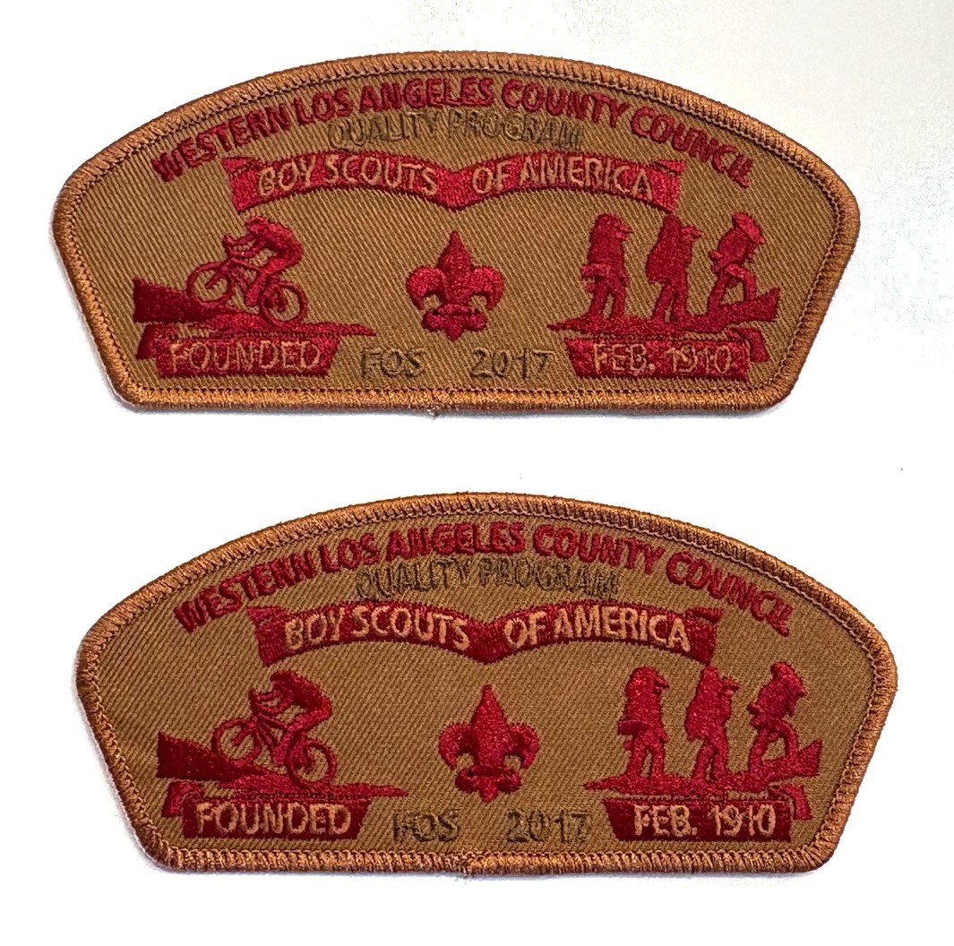 2 diff. 2017 FOS CSP patches ; Western Los Angeles County Council WLACC