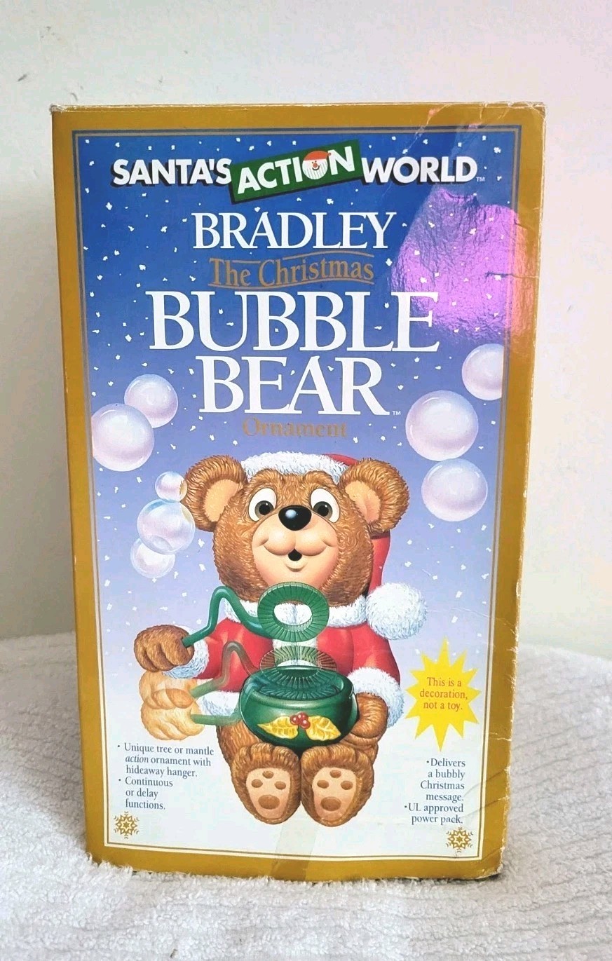 Vintage Bradley The Christmas Bubble Bear New