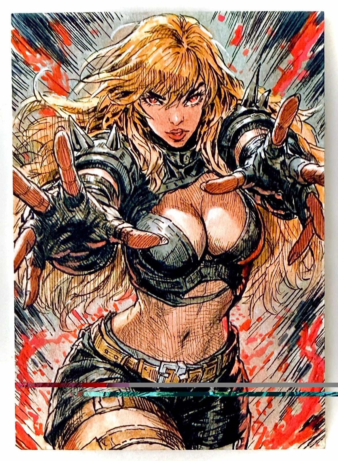 X-Men: Magik - 1/1 OoaK Hand-Drawn Original Art Signed Sketch Card - Thick ACEO