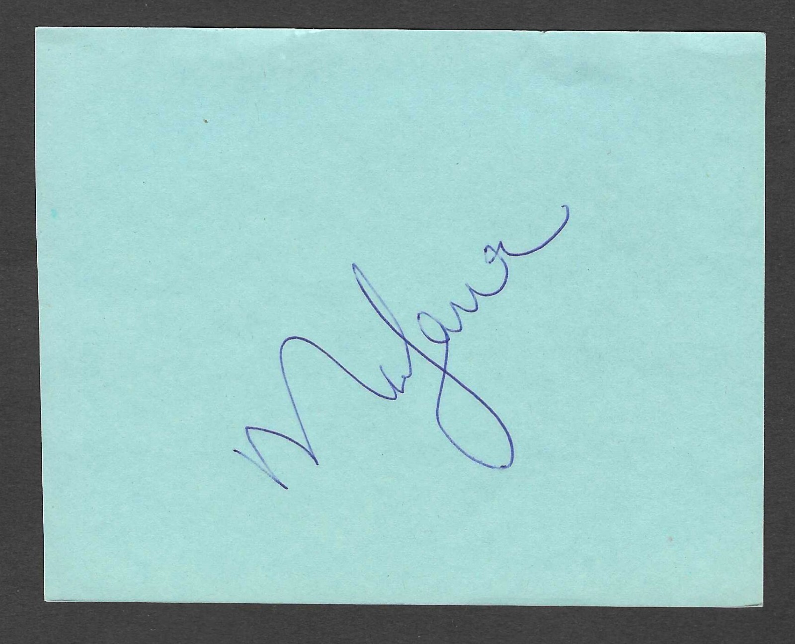 Mia Farrow, actress - autograph