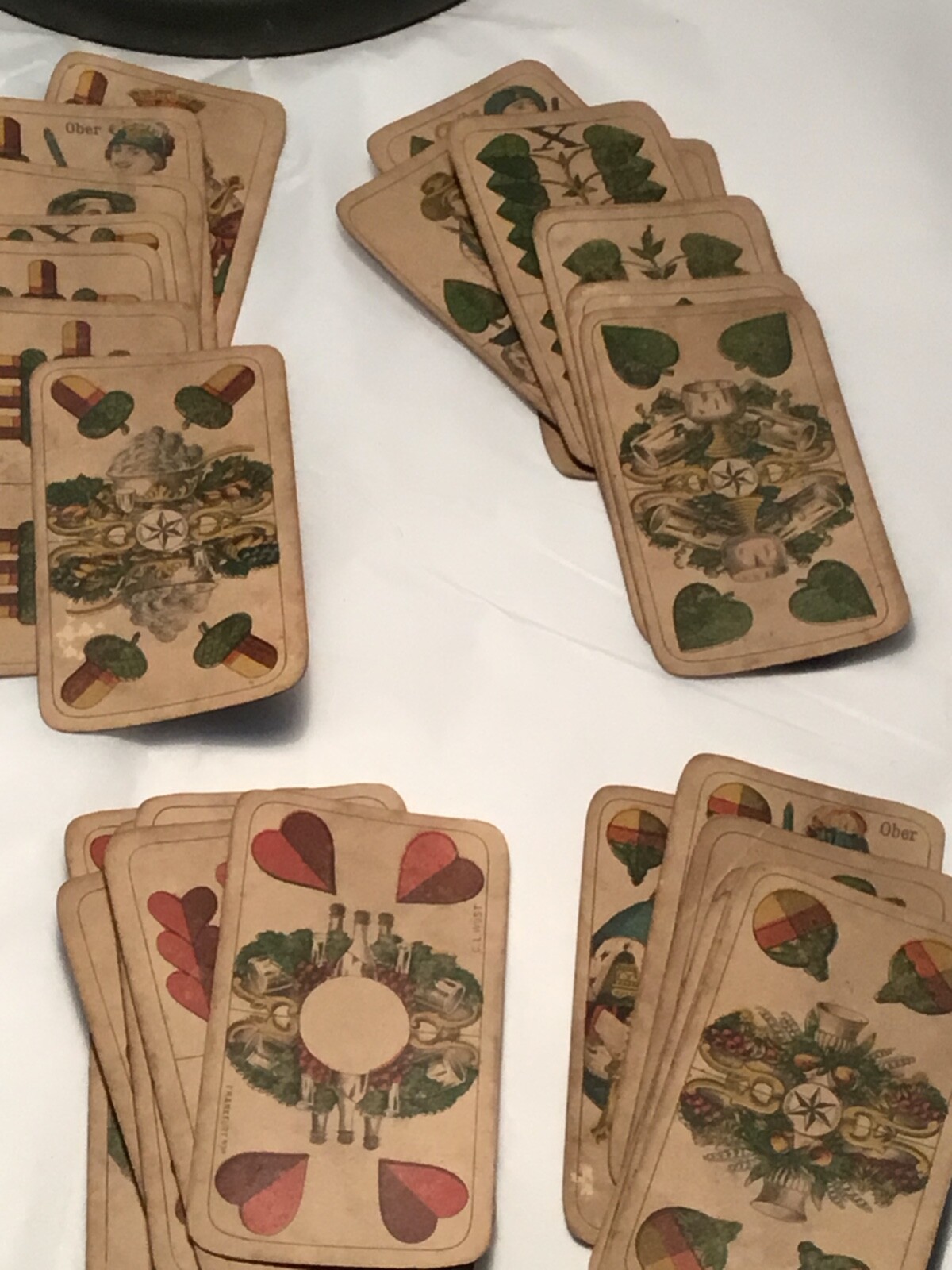 HIGHGRADE Rare Historic 28 Card  Deck  Antique Playing Cards