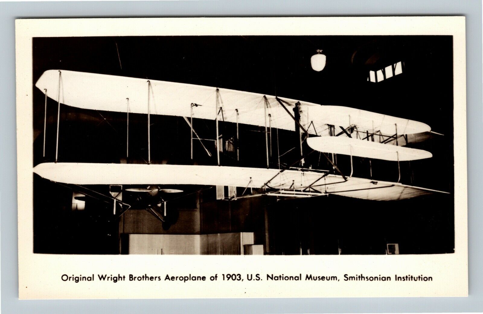 RPPC Wright Brothers Aeroplane Smithsonian Institution Washington DC Postcard
