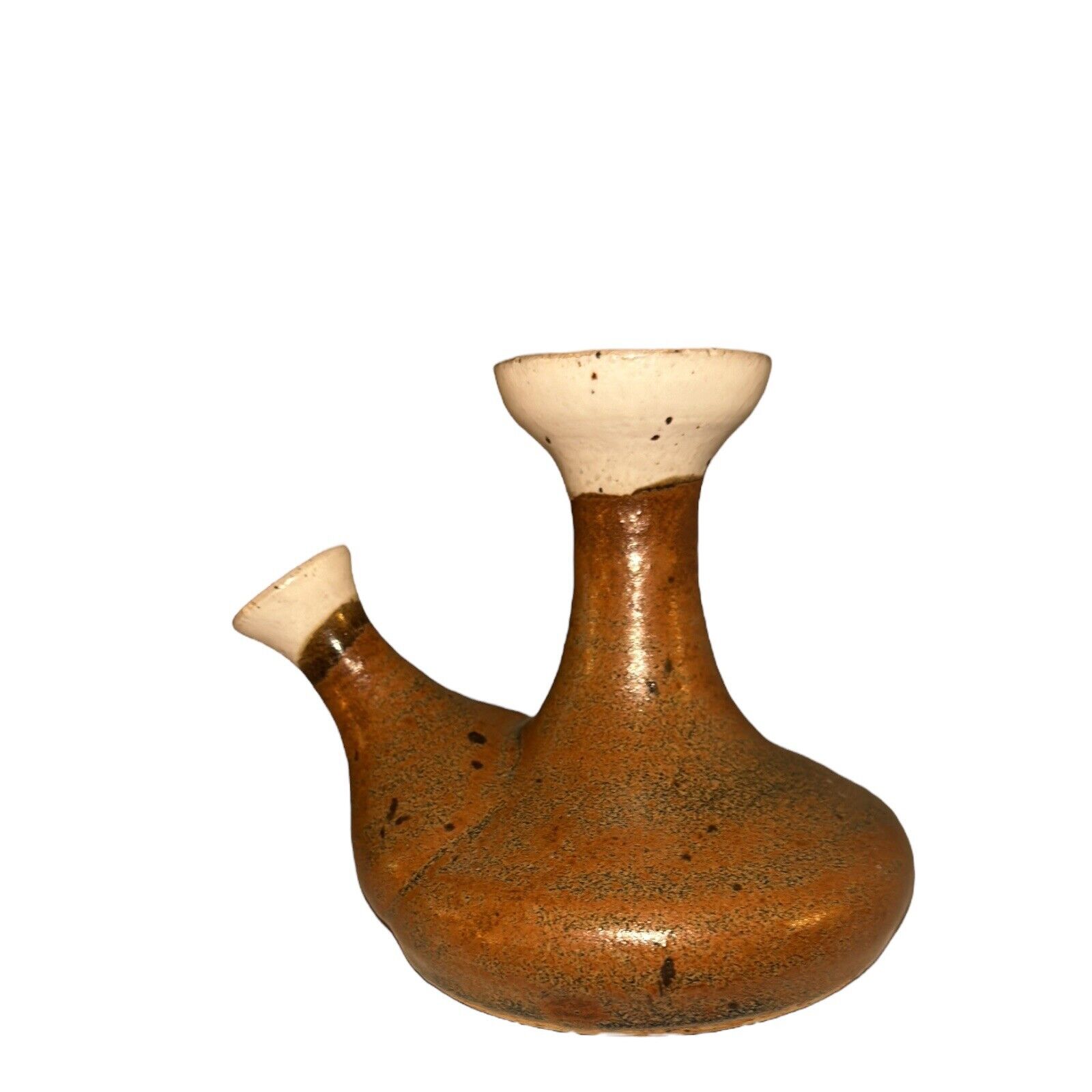 Vintage Japanese Handmade  Stoneware Saki Warming Pot