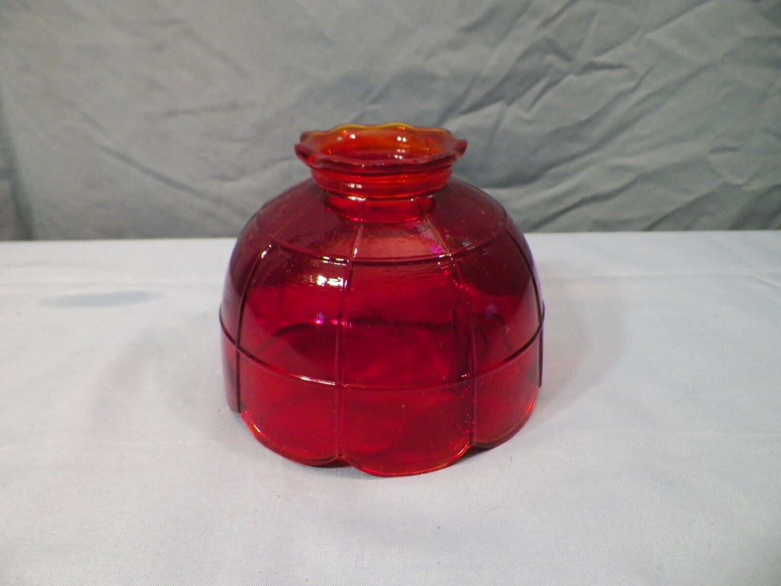 Westmoreland Red Glass Fairy Lamp Shade Only - Panels Design