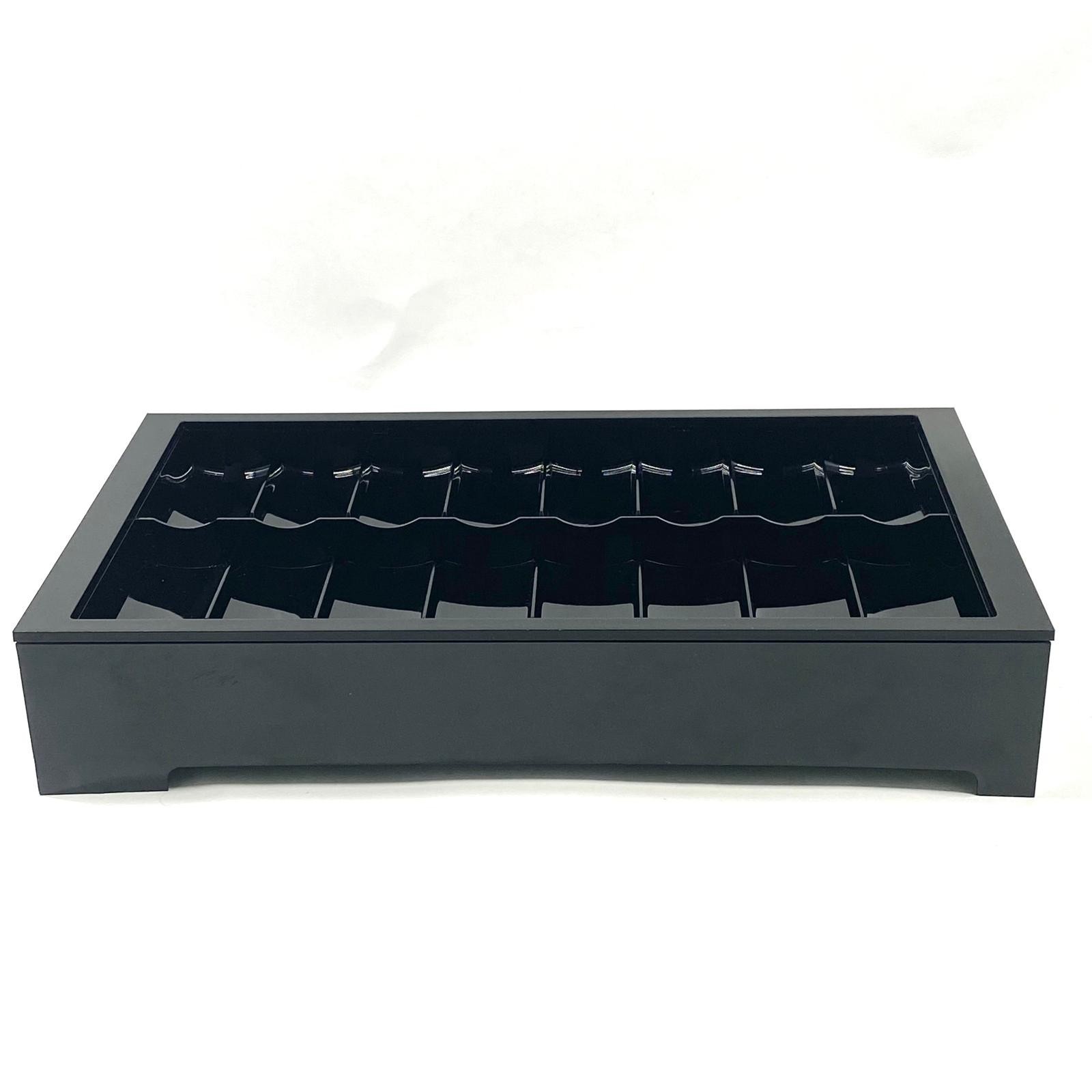 CHANEL Black Makeup Display Tray Organizer 16 Slot Nail Polish Foundation Holder