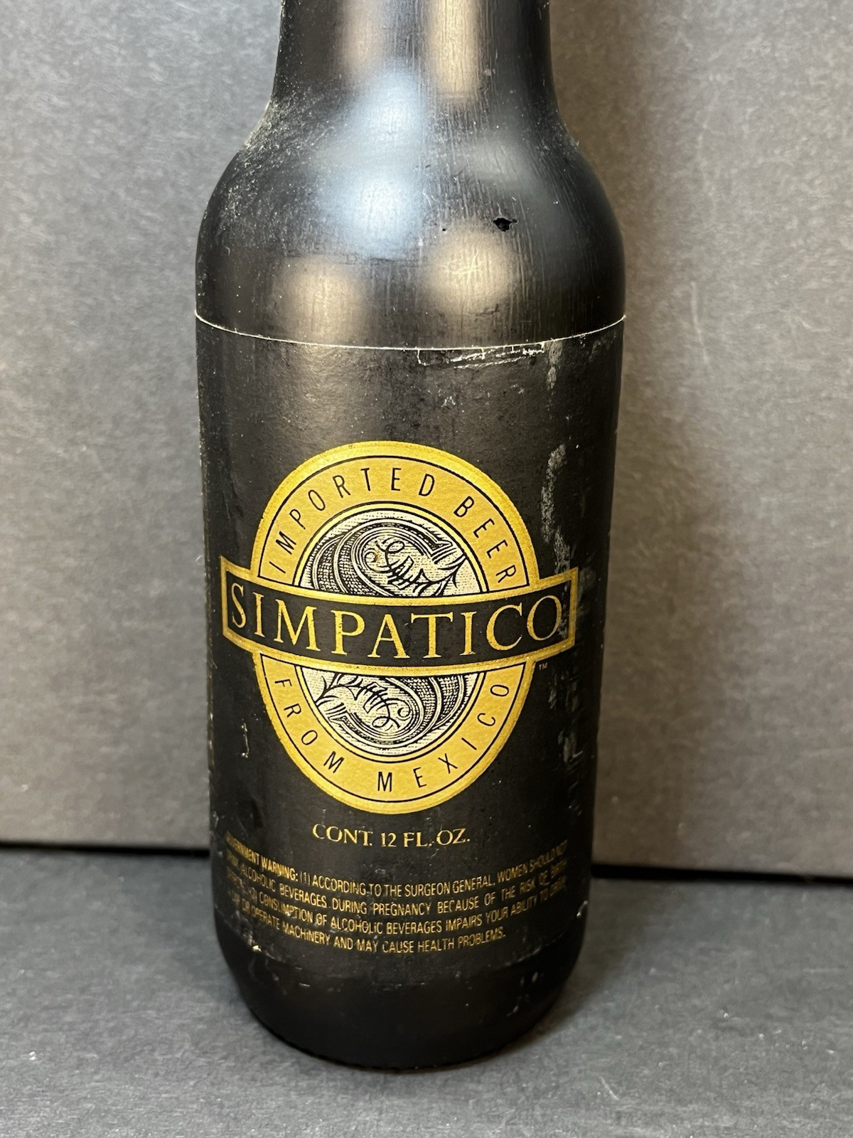 Simpatico Imported Beer from Mexico - Vintage Empty Beer Bottle