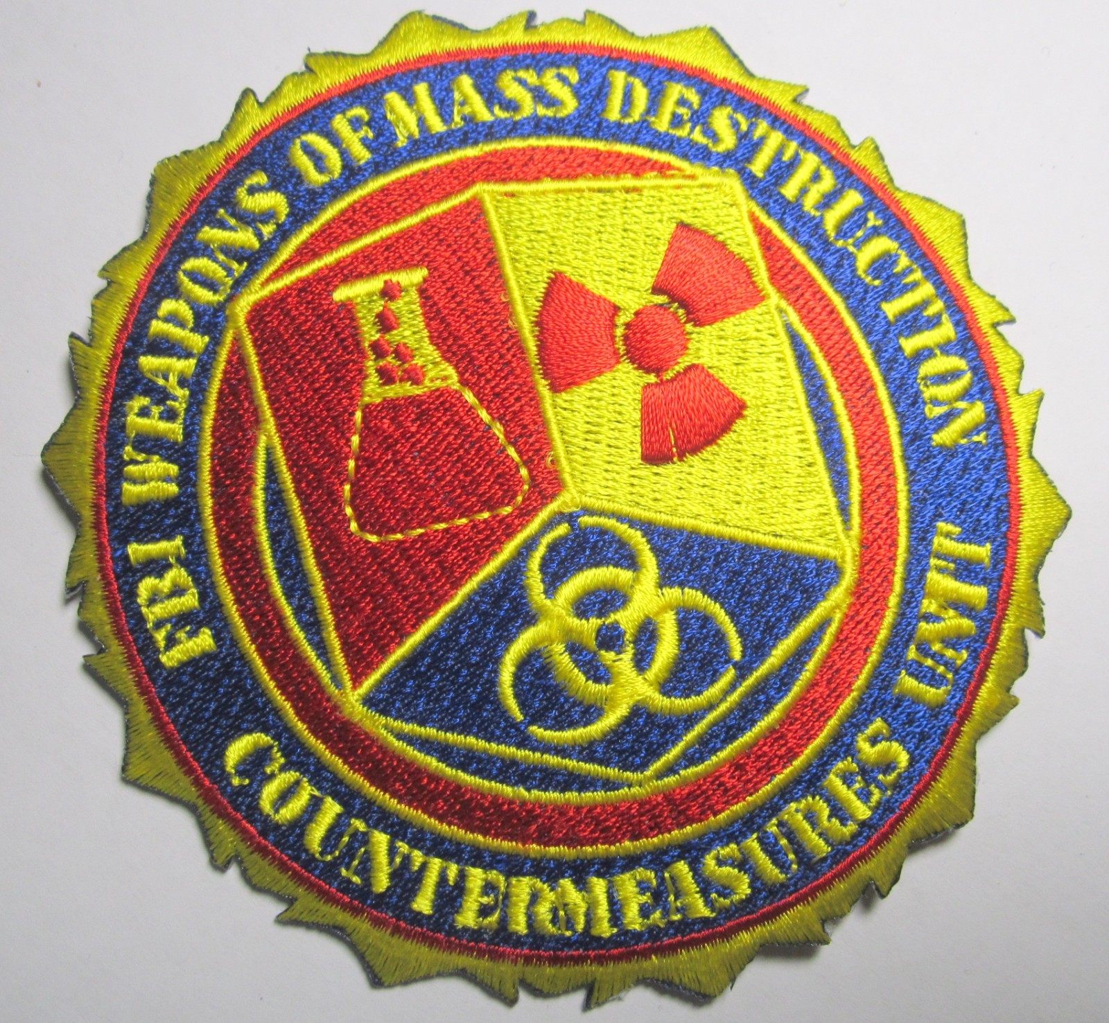 FBI Weapons of Mass Destruction- Obsolete Vintage Patch - Countermeasures Unit