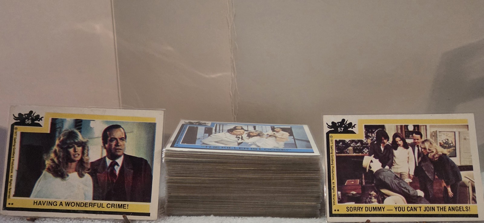 🔥1977 TOPPS CHARLIE'S ANGELS SERIES 2 - 65 PC. TRADING CARD LOT - NO DUPLICATES