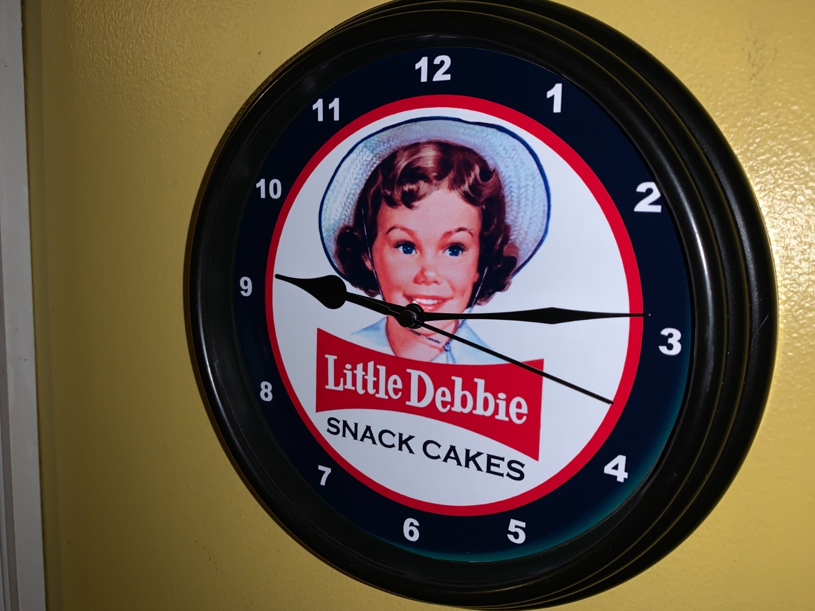 Little Debbie Cakes Bakery Grocery Store Kitchen Diner Advertising Clock Sign