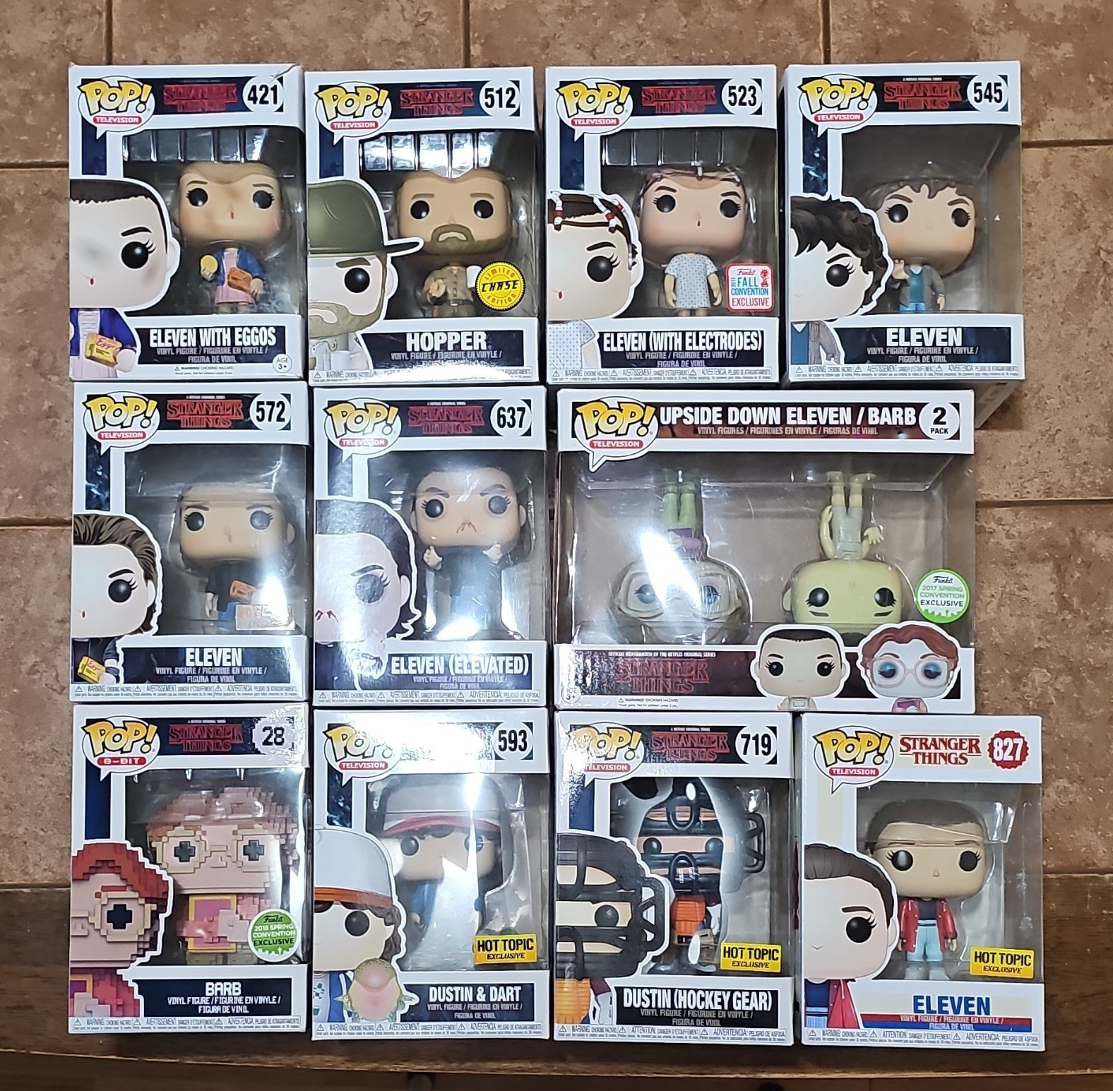 Funko Pop Stranger Things Vinyl Lot of 11 Some Box Damage