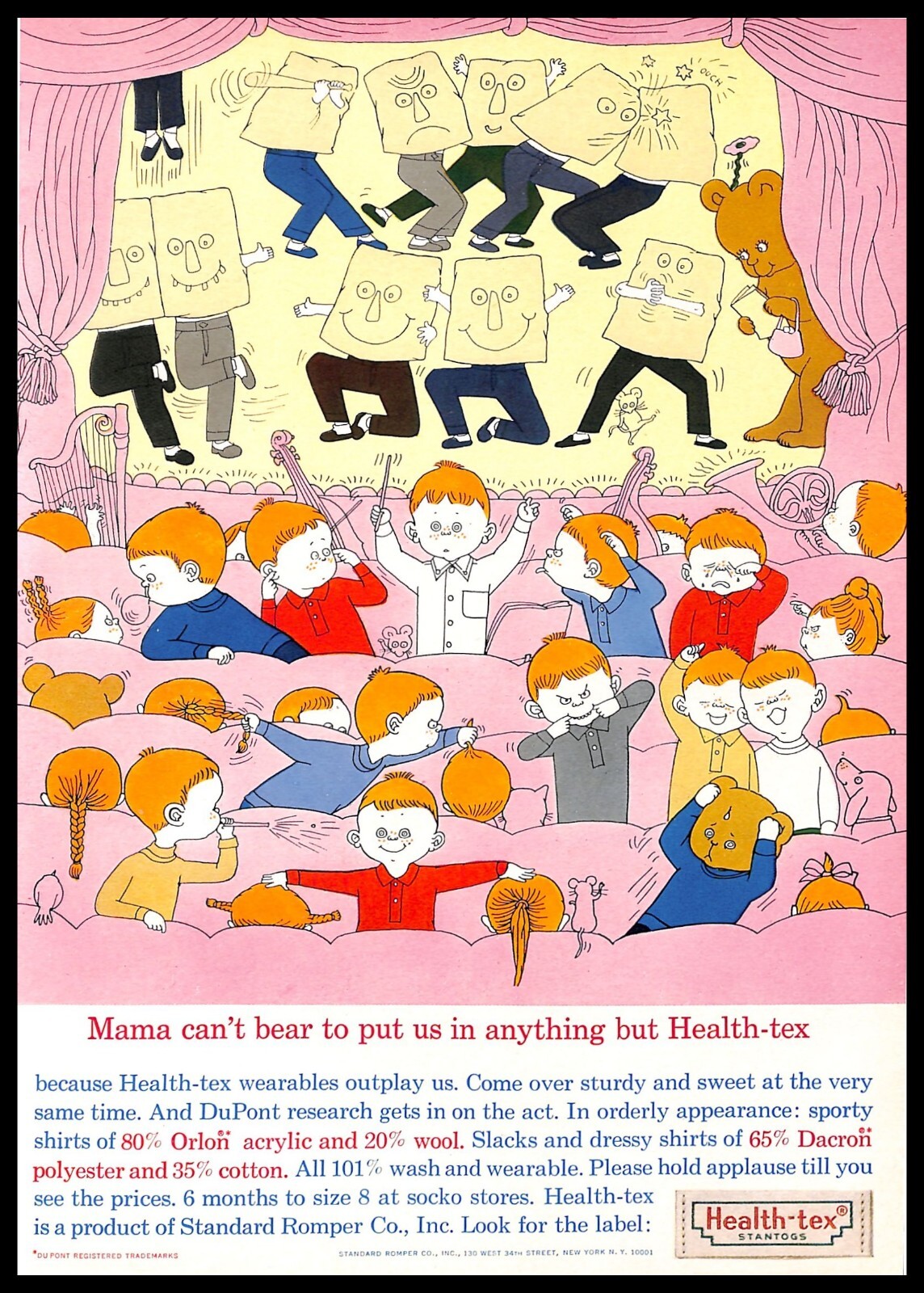 1964 Health Tex Childrenswear Vintage PRINT AD Clothing Durable Playful Fashion 1964 Health Tex Childrenswear Vintage PRINT AD Clothing Durable Playful Fashion