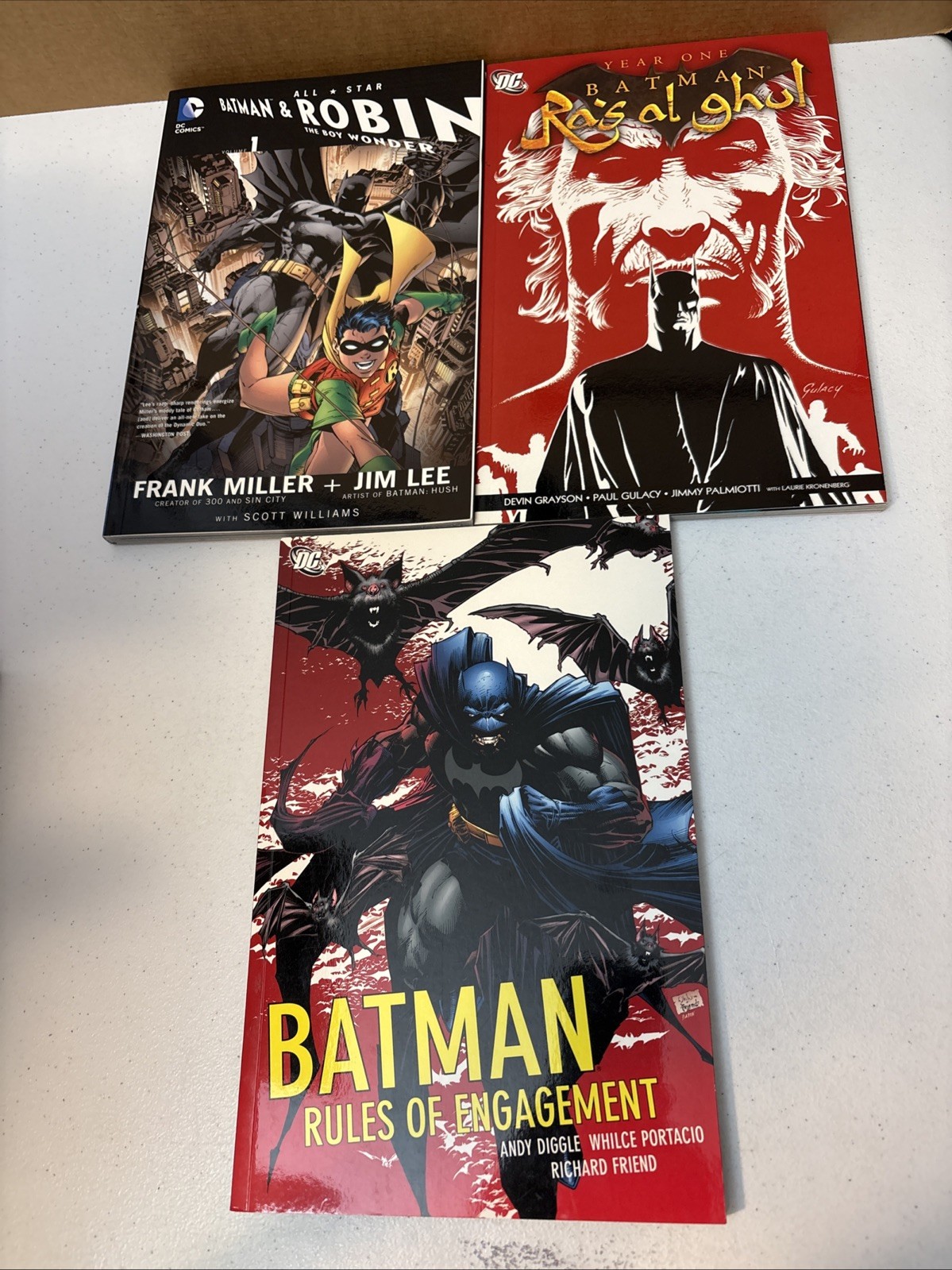 Batman: Rules of Engagement: Ra\'s Al Ghul: All Star w/Robin: TPB: 3 Book Lot
