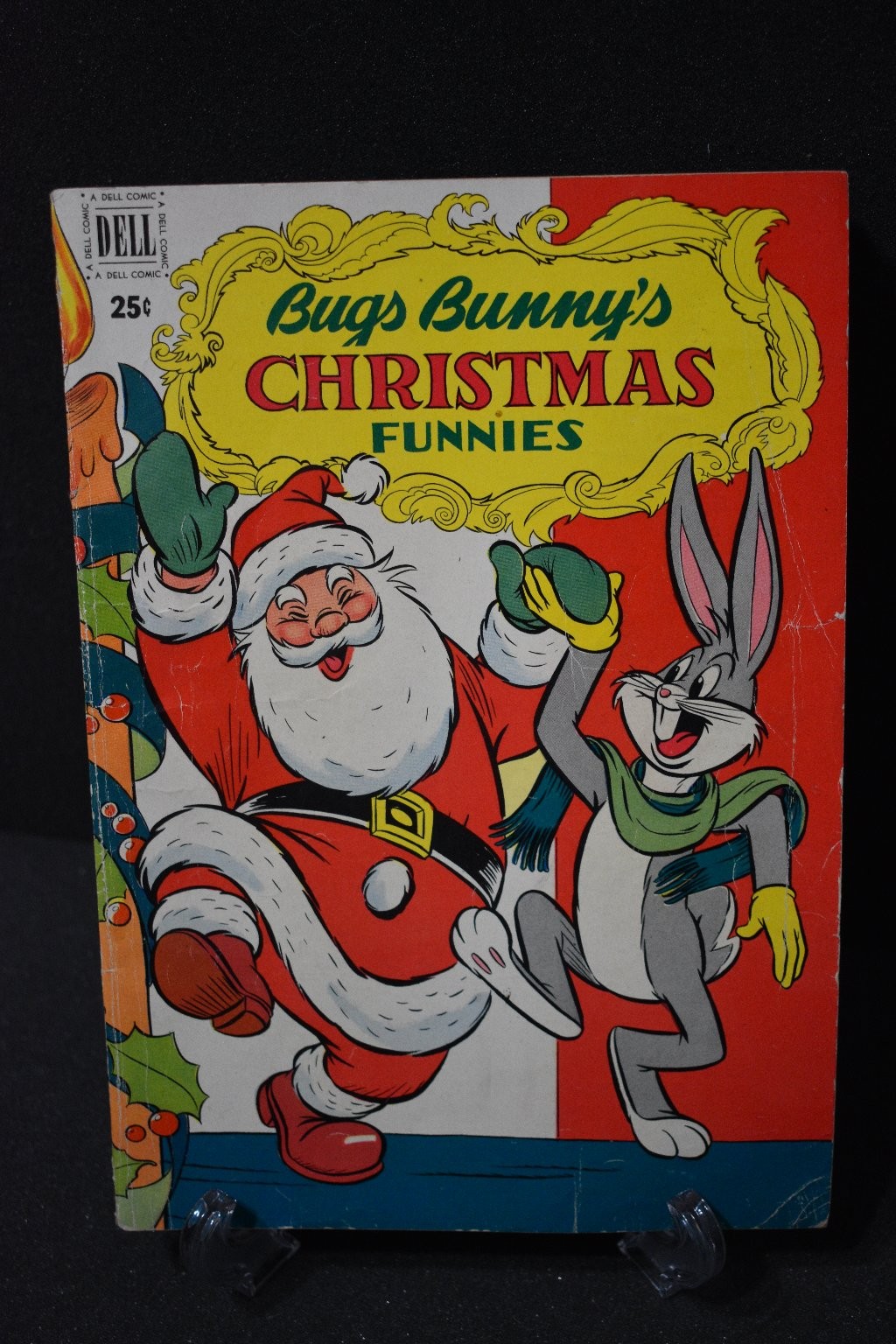 Bugs Bunny\'s Christmas Funnies Dell Comic 1966 Vintage Looney Tunes Santa Claus