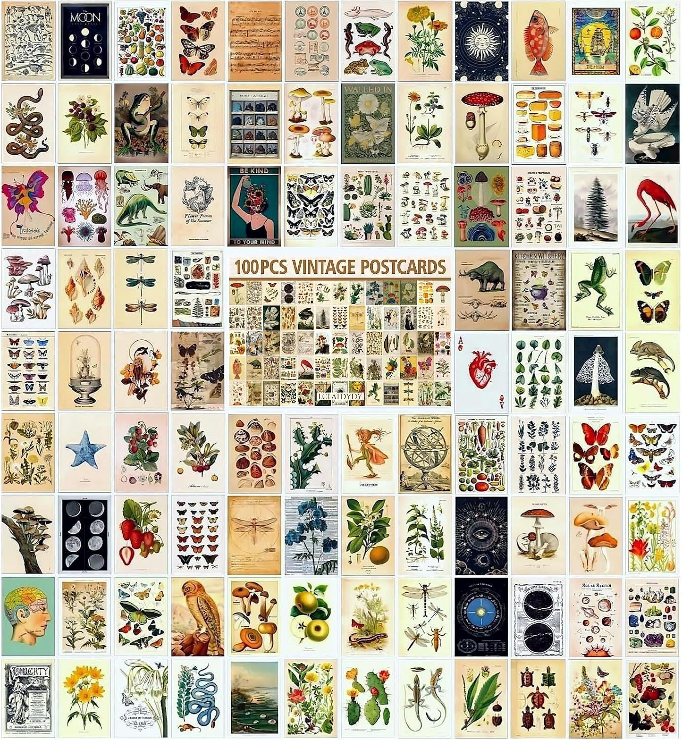 100 PCS Vintage Postcard Set,Post Cards for Mailing 4X6 Retro Style 100 PCS Vintage Postcard Set,Post Cards for Mailing 4X6 Retro Style