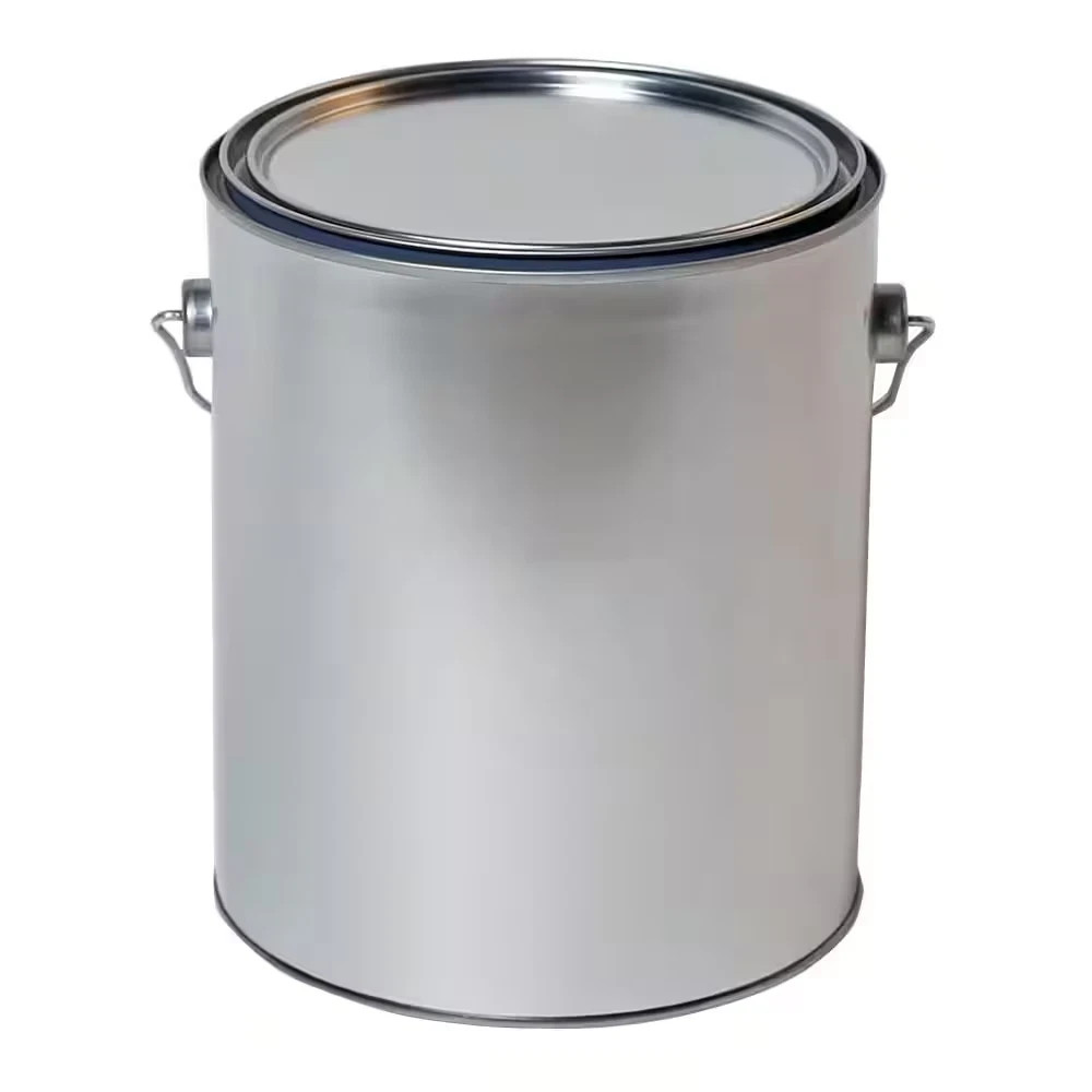 1 Gallon Empty Metal Paint Can with Lid and Handle 