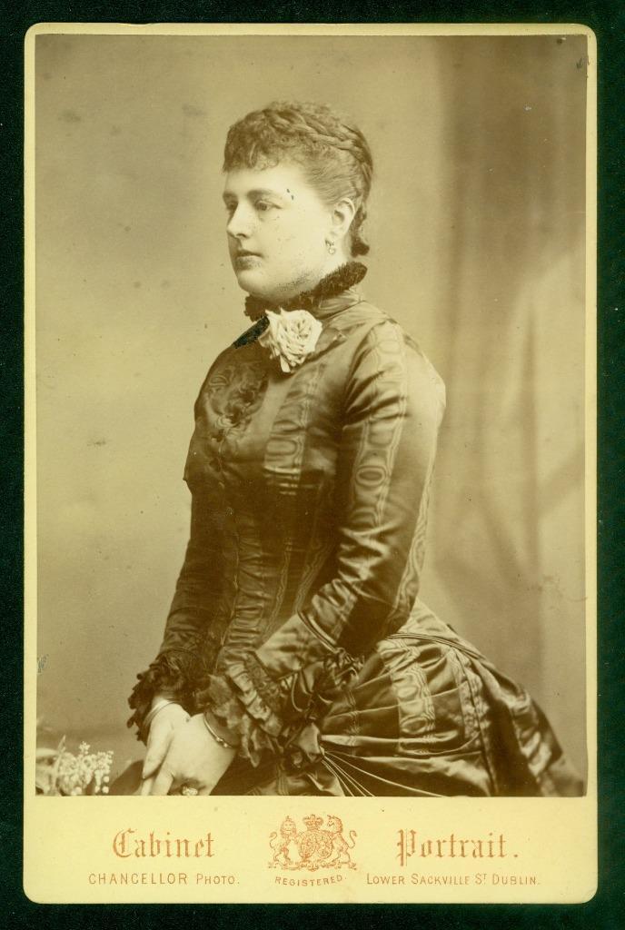 S10, 025-08, 1870s, Cabinet Card, Charlotte Frances Frederica Spencer