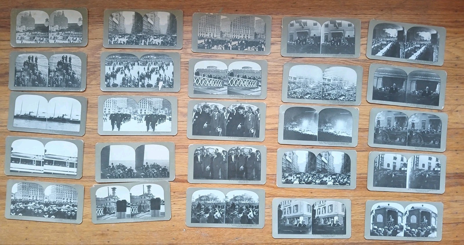 Antique 1906 William Jennings Bryan Stereoview New York Series Set of 25
