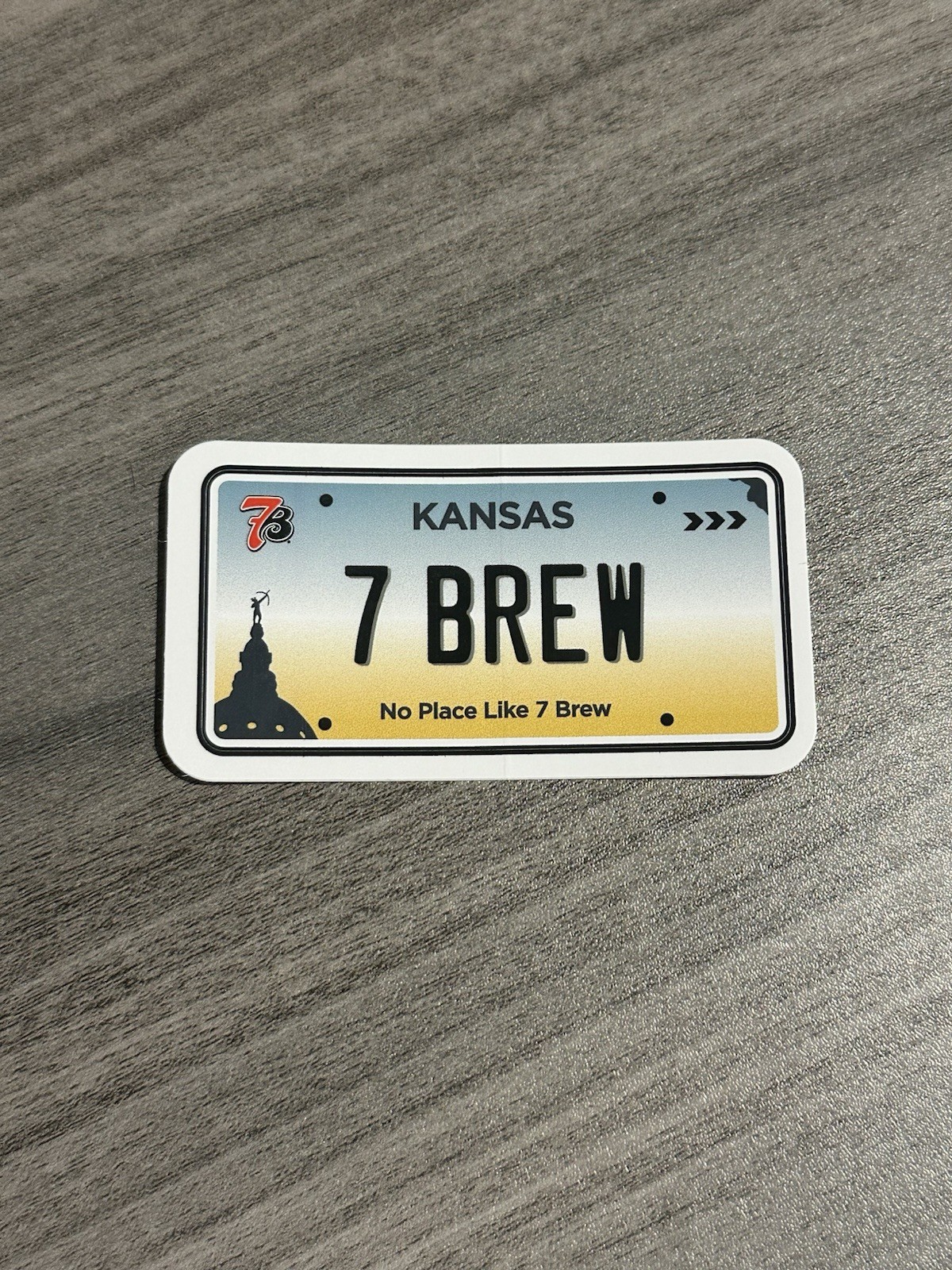 Seven Brew 7 Brew 7Brew Coffee Limited Edition Kansas State License Sticker