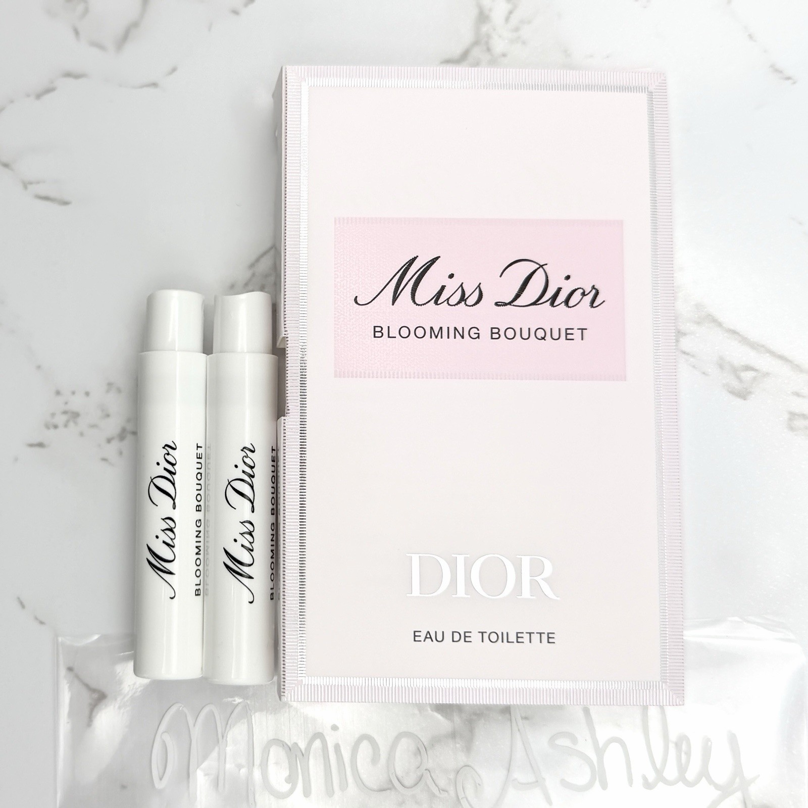 2x Dior MISS DIOR BLOOMING BOUQUET Eau De Toilette Spray Sample Vial 1ml, New