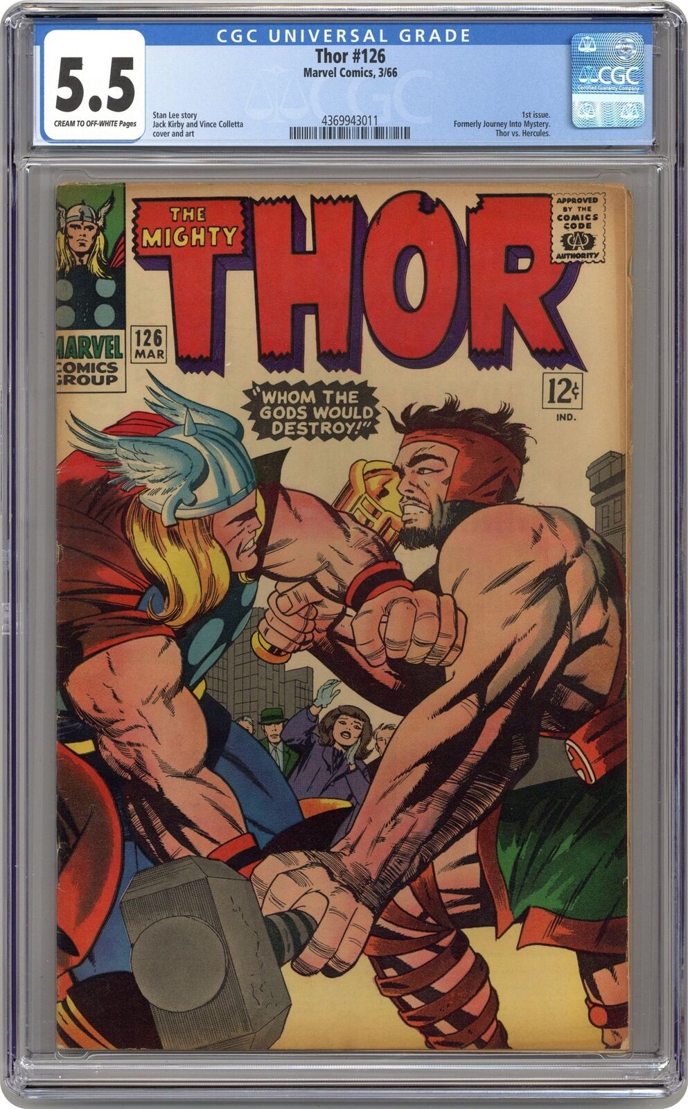 Thor #126 CGC 5.5 1966 4369943011
