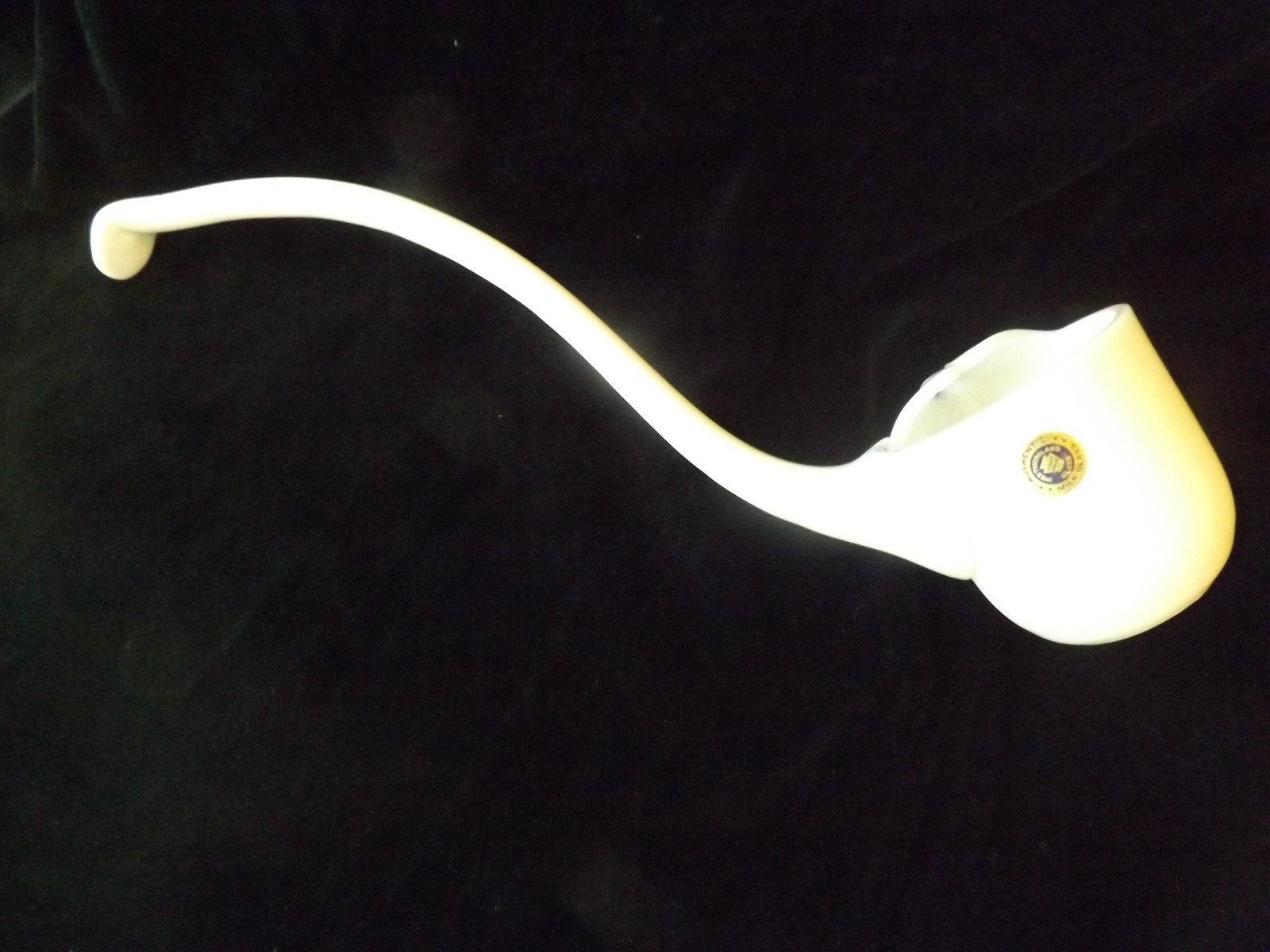 Vintage Westmoreland Milk Glass Punch Bowl Ladle With Ice Lip