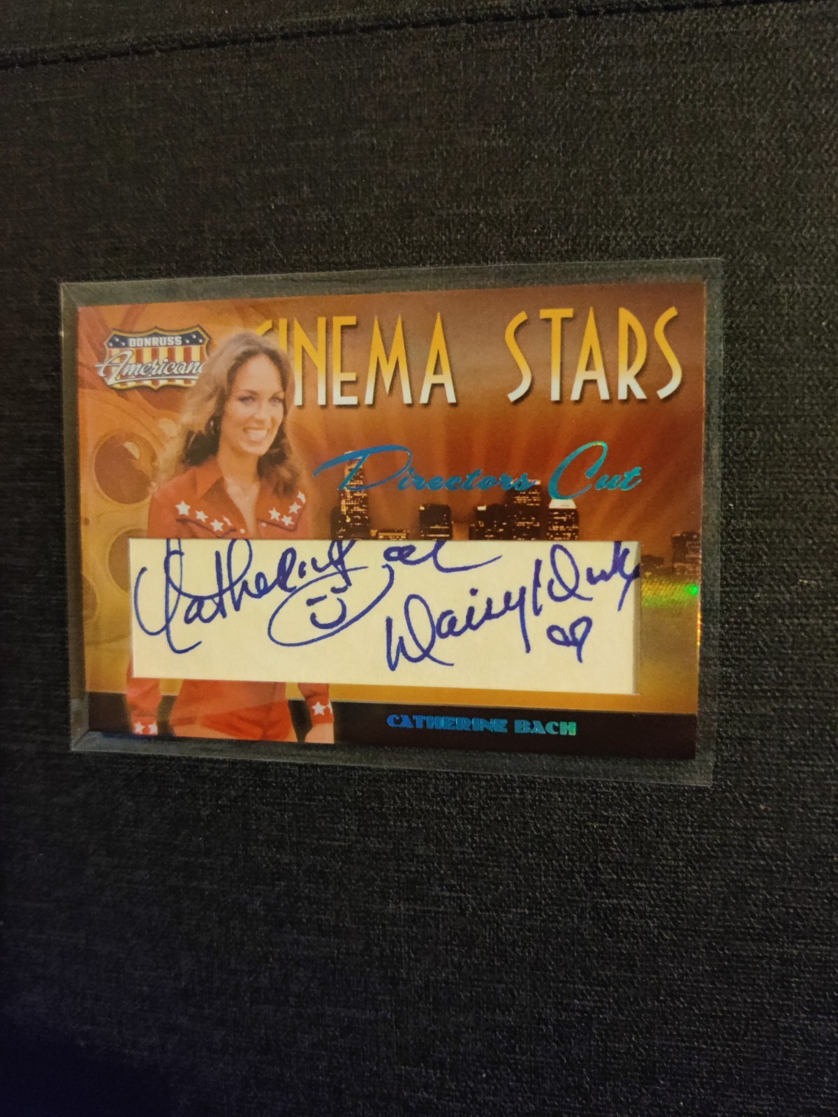 2007 Donruss Americana Catherine Bach Cinema Stars Auto 09/50 Daisy Duke Signed 2007 Donruss Americana Catherine Bach Cinema Stars Auto 09/50 Daisy Duke Signed