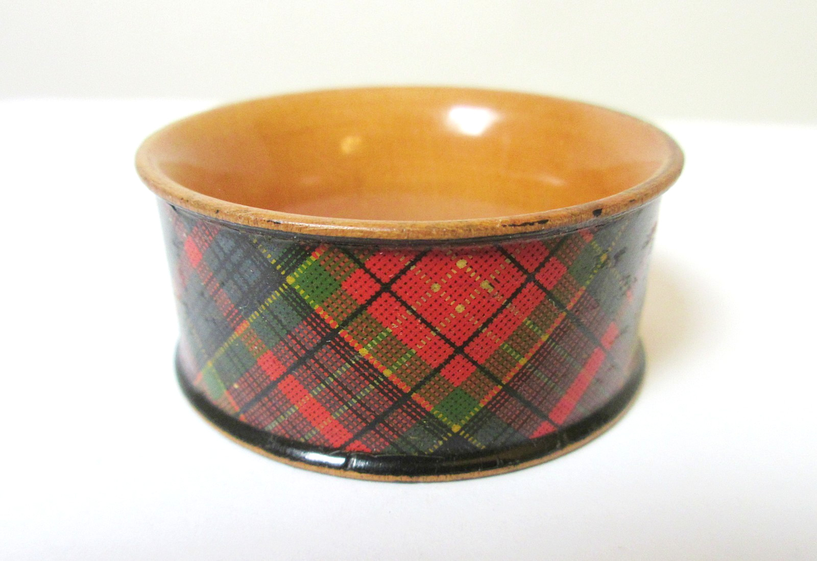 Antique Tartanware Napkin Ring Caledonia Pattern