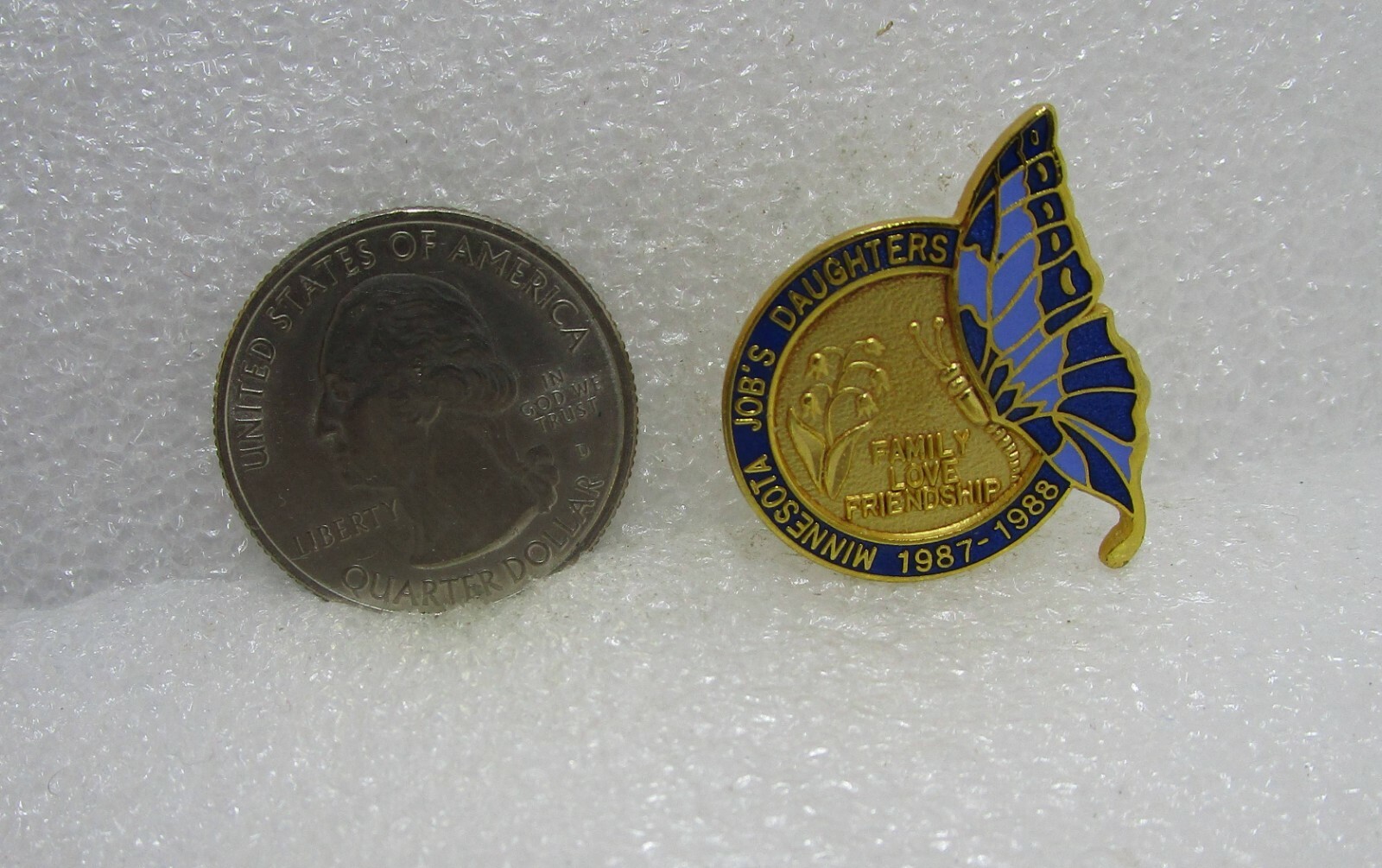 1987-88 Minnesota Job's Daughters Pin
