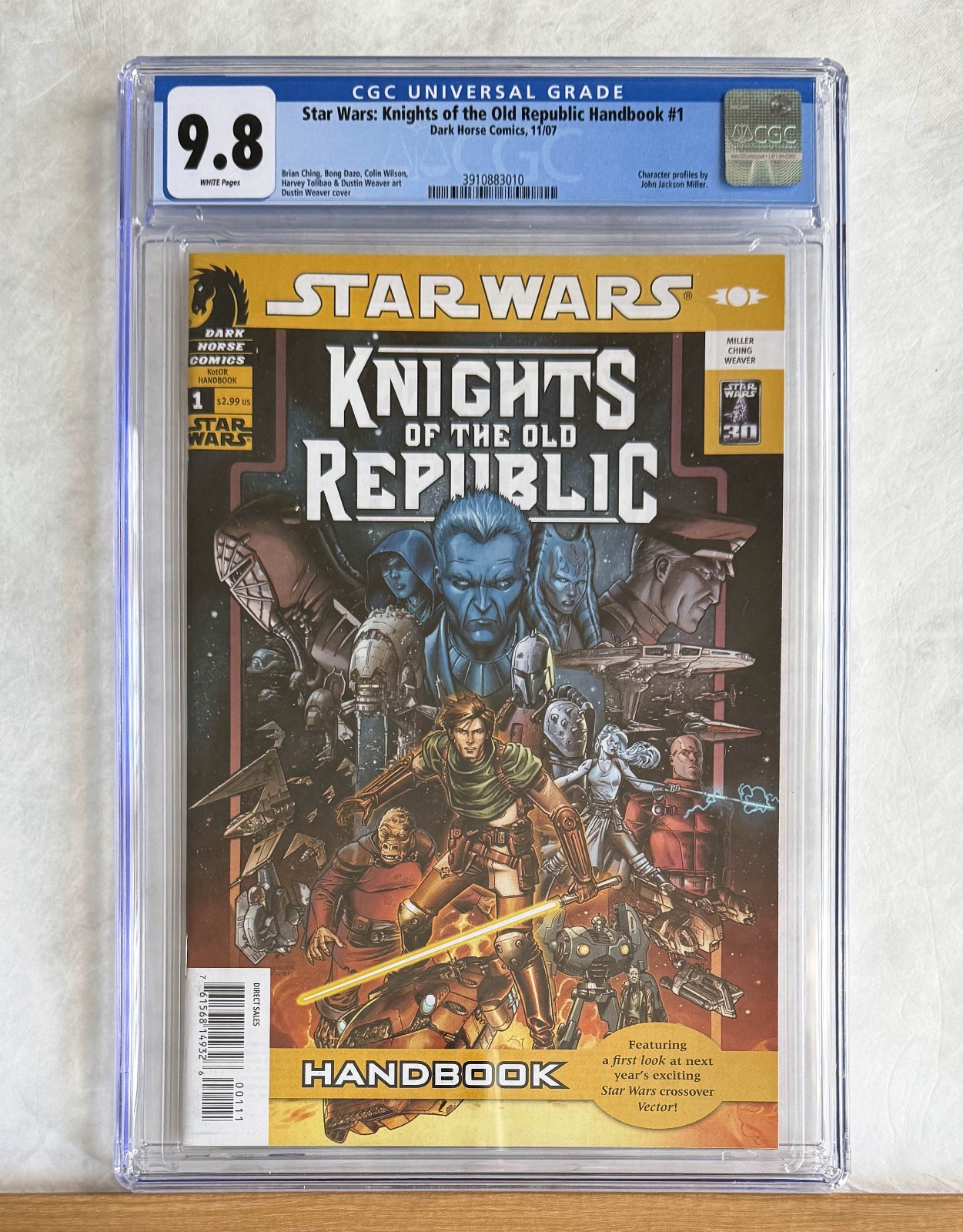 STAR WARS KNIGHTS of the OLD REPUBLIC Handbook : CGC 9.8 NM/MT : KOTOR