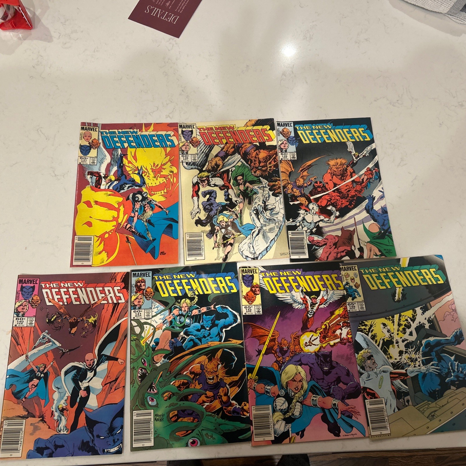 Marvel The Defenders Comic Lot x7 1984-1985 / Gemini Shipping