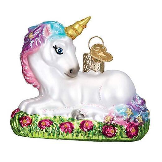  Baby Unicorn Ornament, Multi 