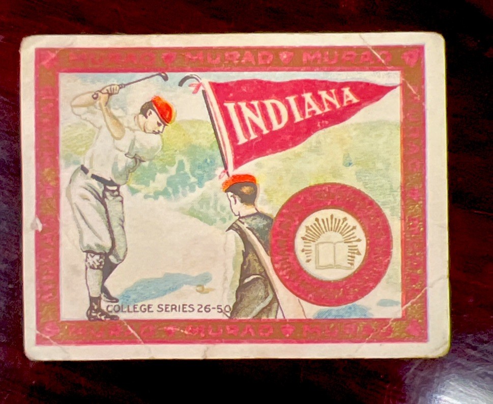 1910s T51 Murad Cigarettes - Indiana - College Series - New To Market