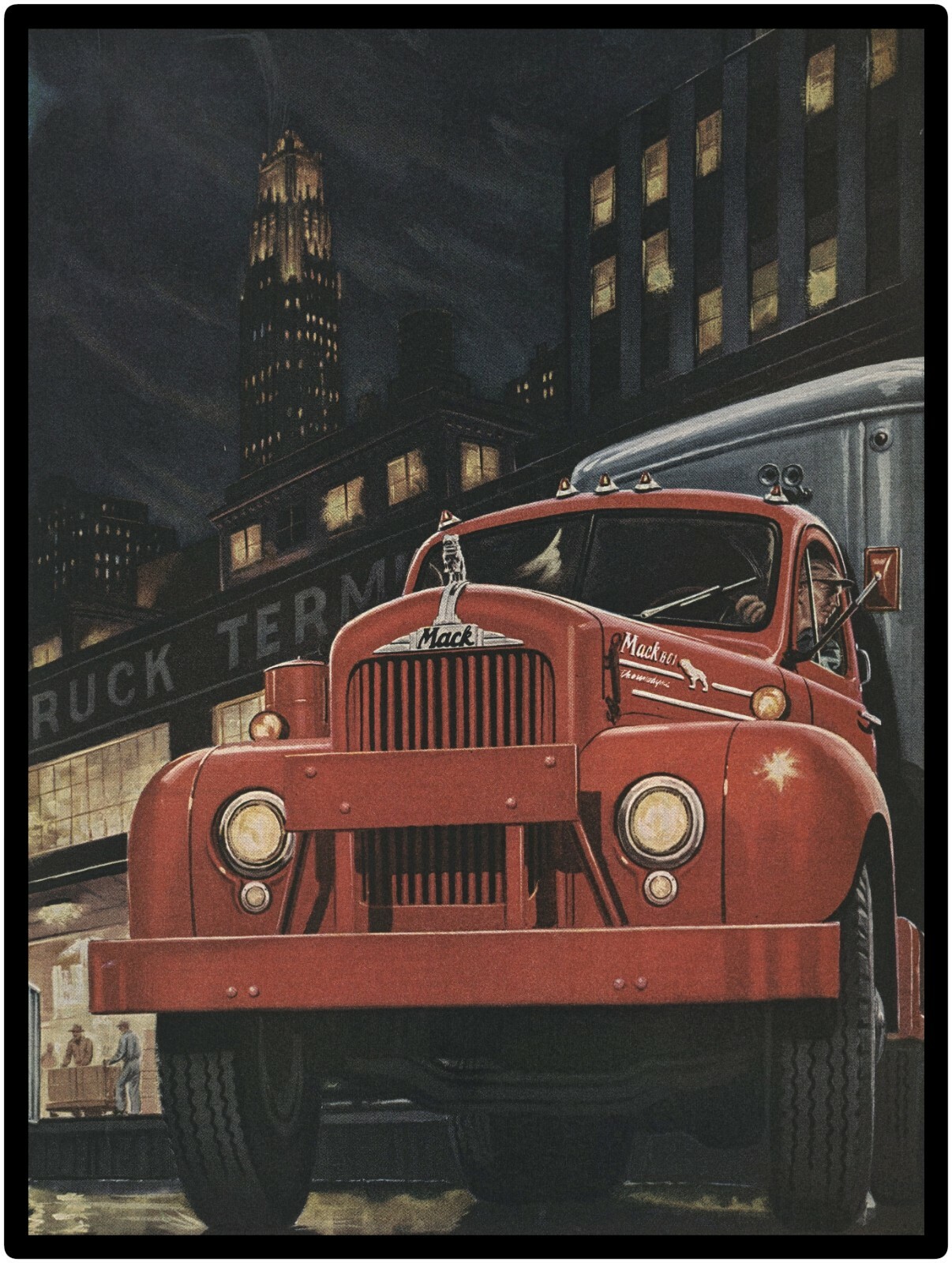 1957 Mack Trucks New Metal Sign LARGE SIZE 12 X 16     