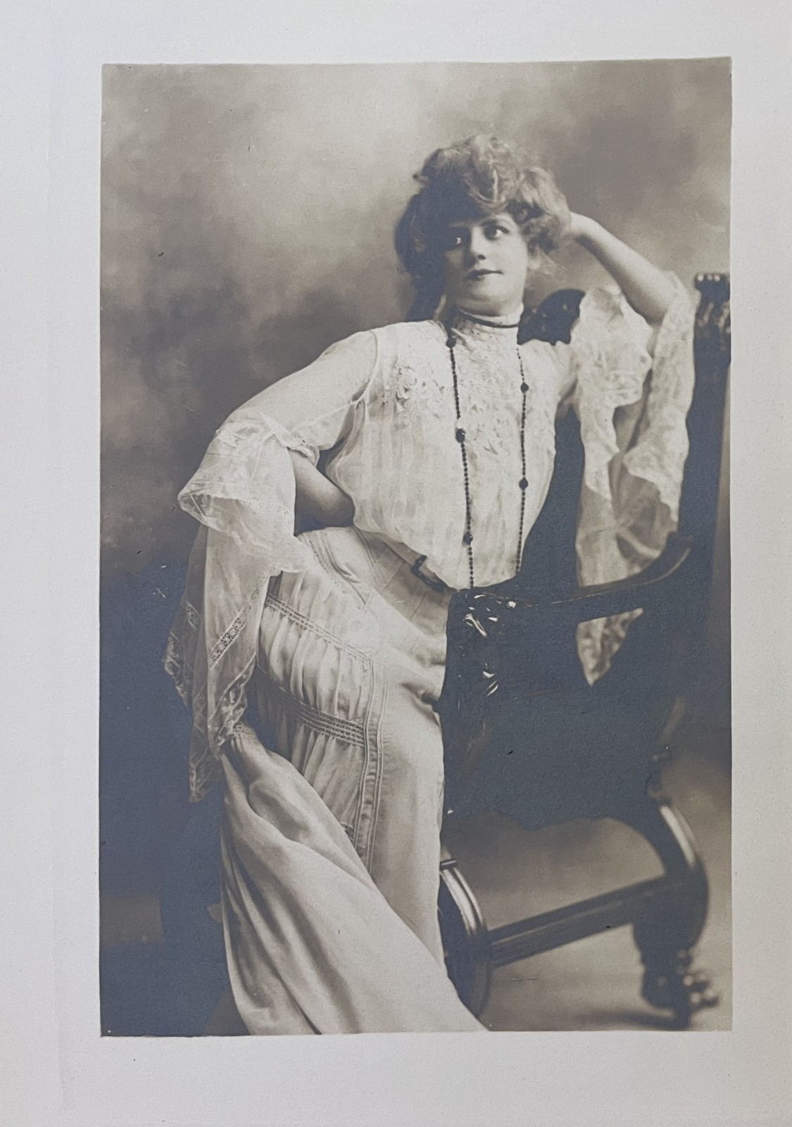 1904 Evelyn Nesbit Otto Sarony Art Cyko Antique Photo Study Rare Pictorialist