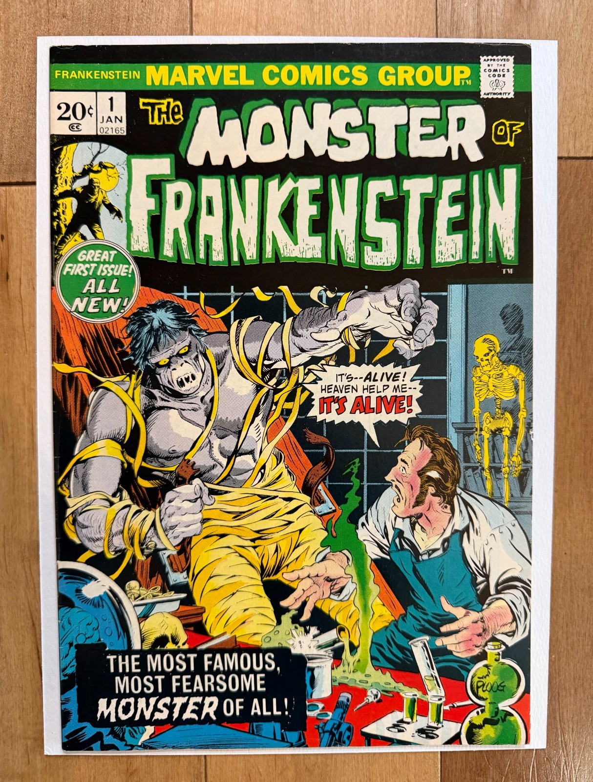 Frankenstein #1 (Marvel Comics January 1973) High Grade