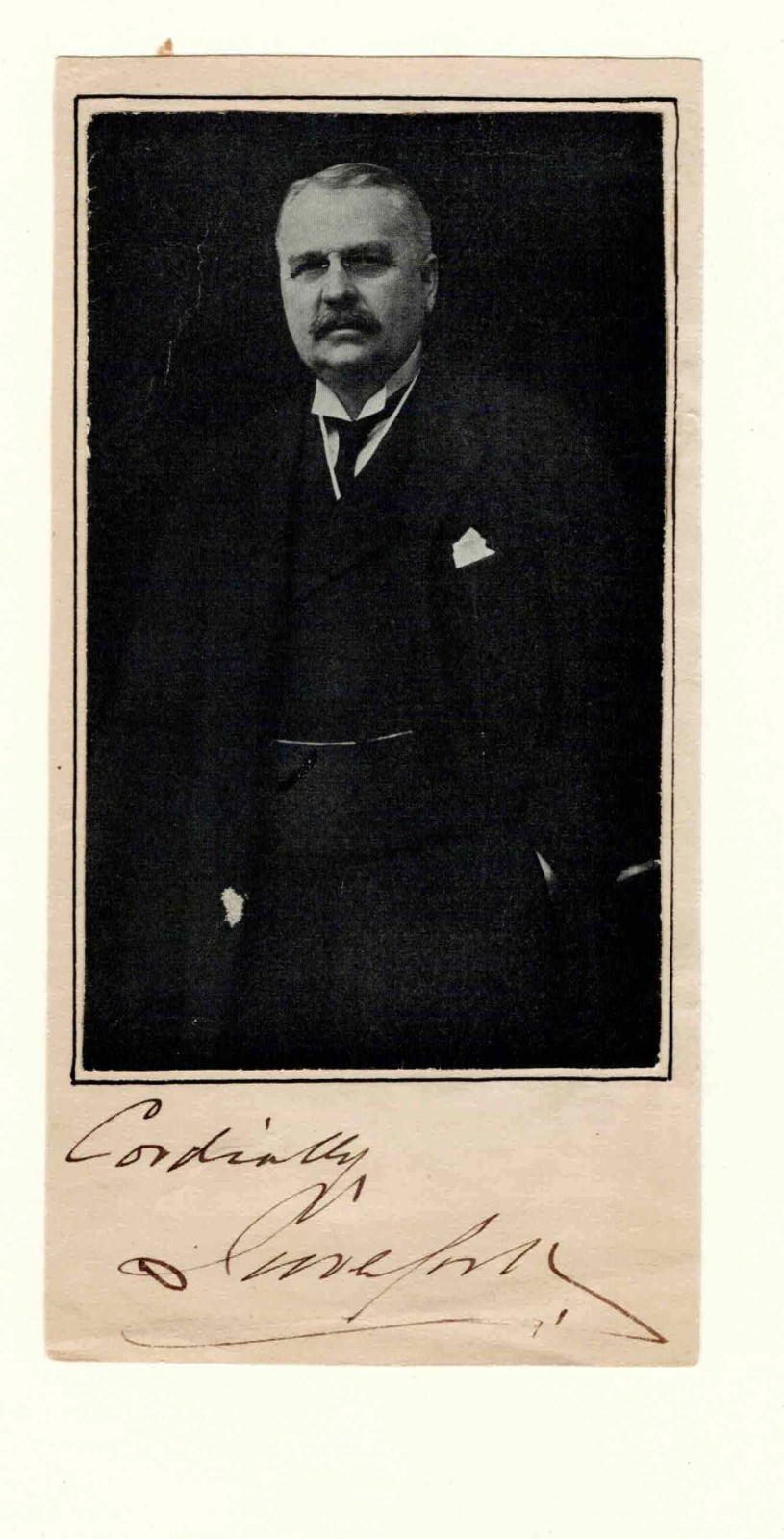 ANDREW WEIR, 1ST BARON INVERFORTH - SIGNED PORTRAIT