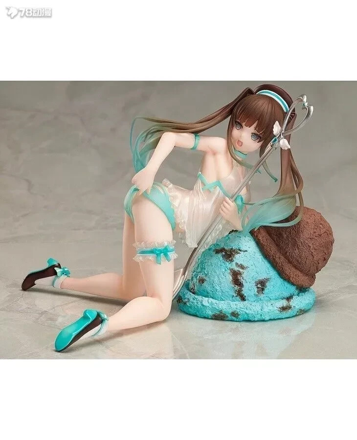 No Box Anime Ice Cream Girl Mint Chocolate 1/7 Scale Ver. PVC Figure Toys 11.5cm