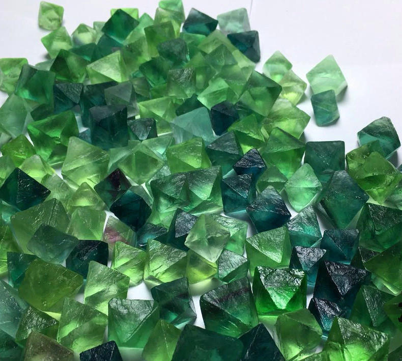 3kg AAAA++ Natural beautiful Fluorite Crystal Octahedrons Rock Specimen China