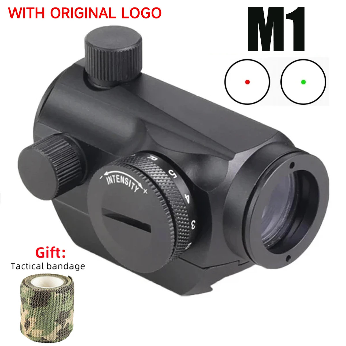 M1 M2 Red Green Dot Sight Scope for 20mm Rail Mount