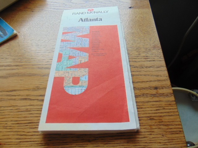 1983 Rand McNally Map of Atlanta- 33 x 27\