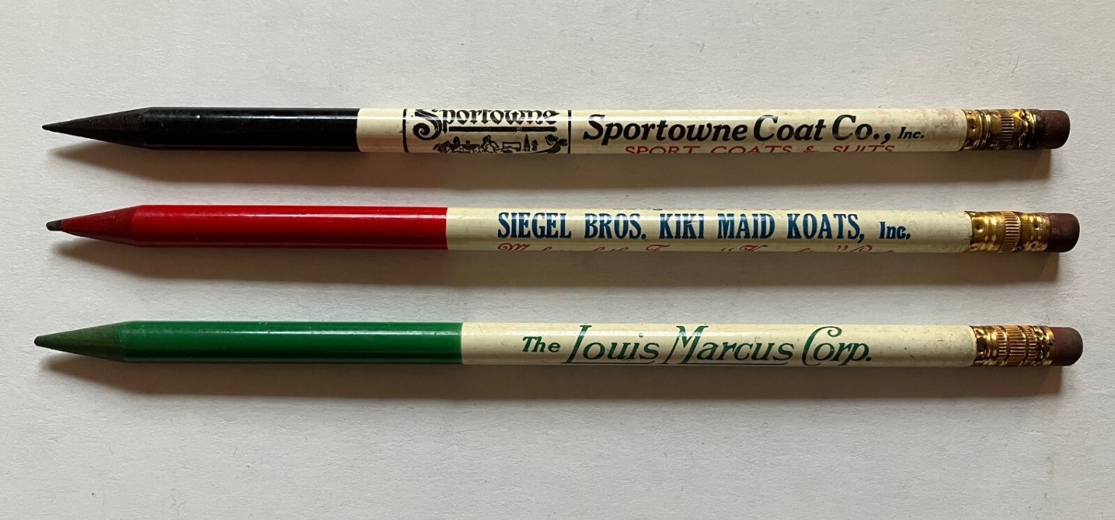 Vtg 1930\'s-40\'s Clothing Suits Sport Coats 7th Ave NY Advertising Pencils NYC 3