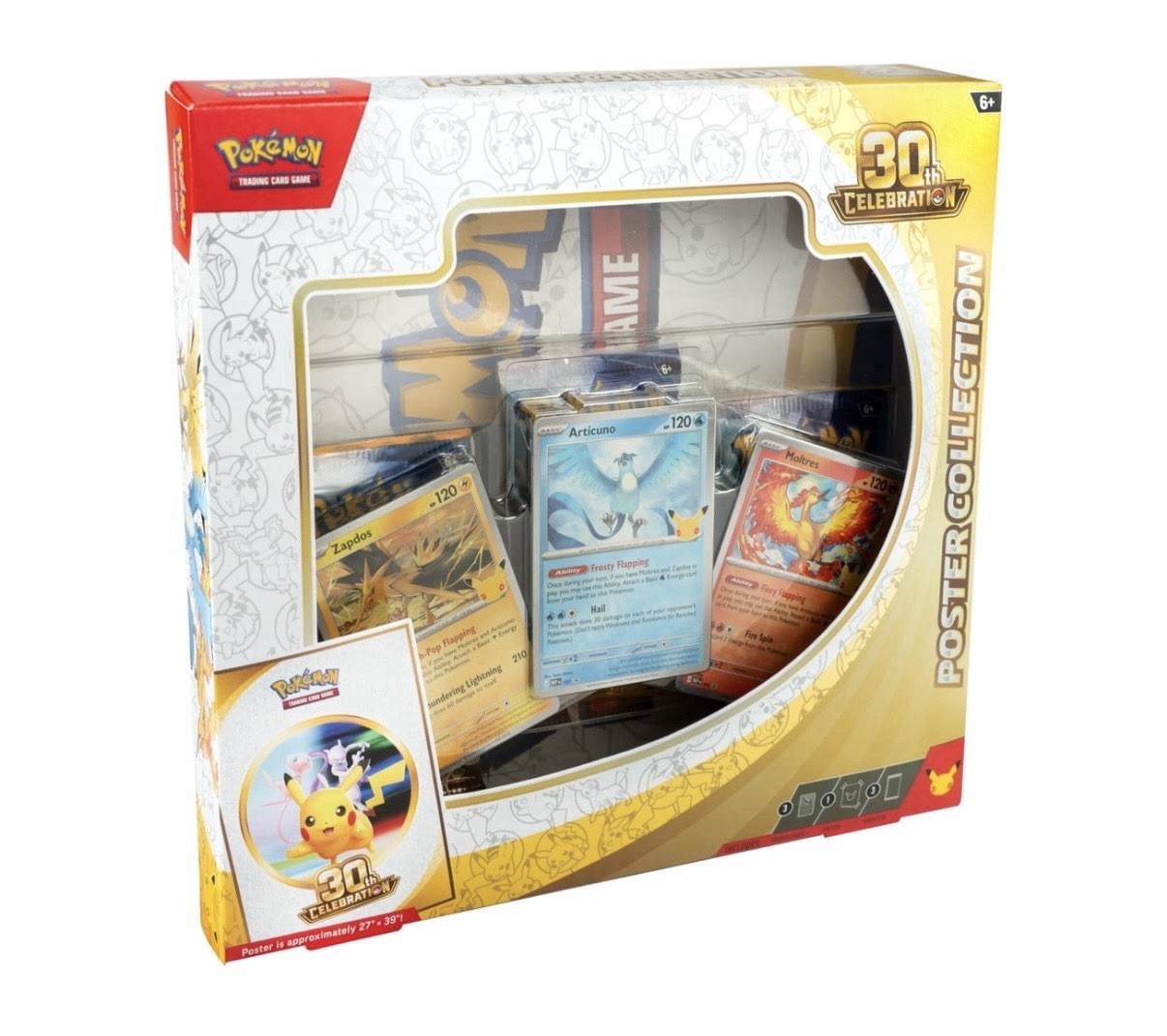 30th Anniversary Celebrations Pokemon Poster Collection LOT OF 4 In Hand To Ship