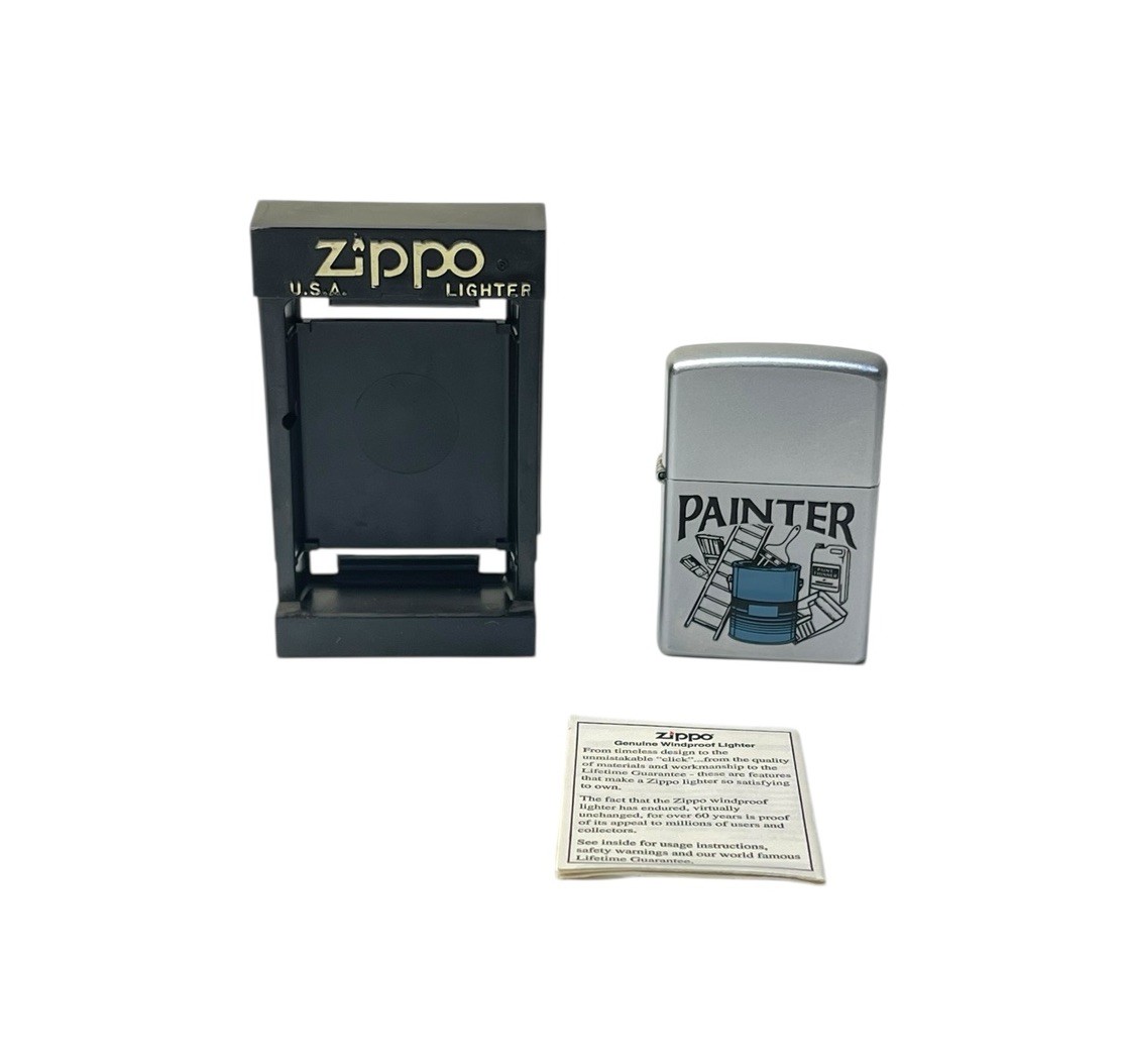 Vintage Y2K ZIPPO Lighter PAINTER Retired 2001 Sealed Lighter NEW USA