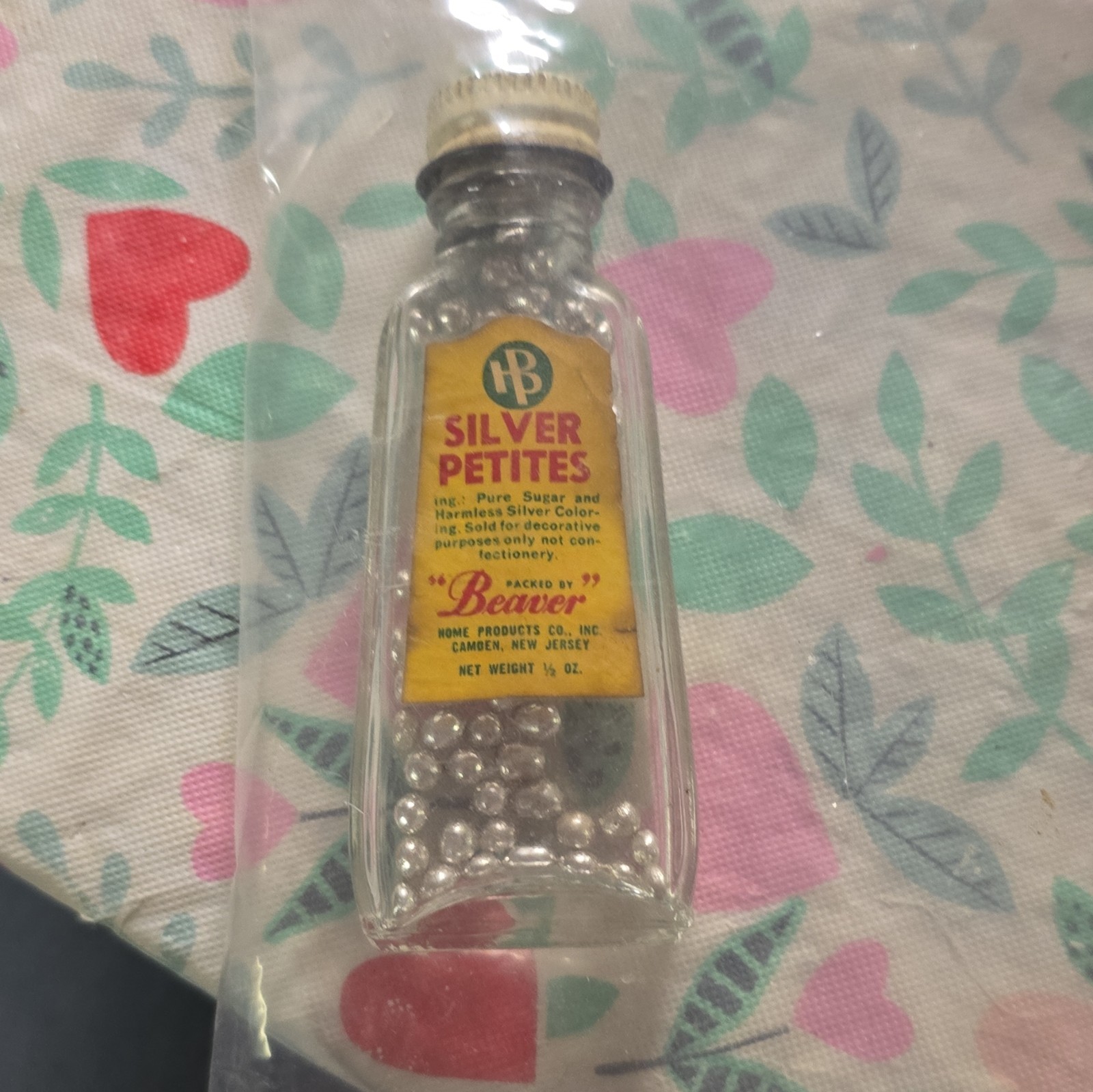 Vintage Silver Petites Beaver Cake Sprinkles Camden New Jersey Vintage