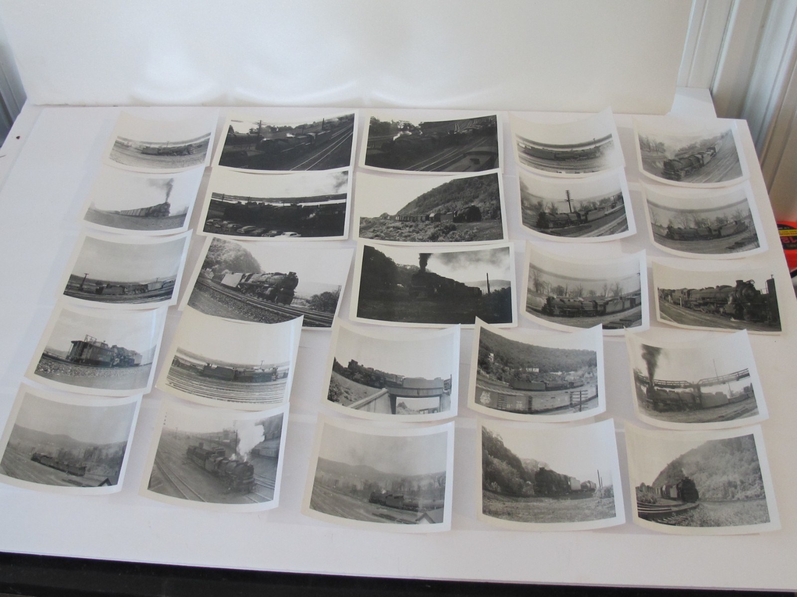 LOT Vtg B/W Train Railroad Photo PRR Steam Locomotive 1950s Enola I1 M1 H