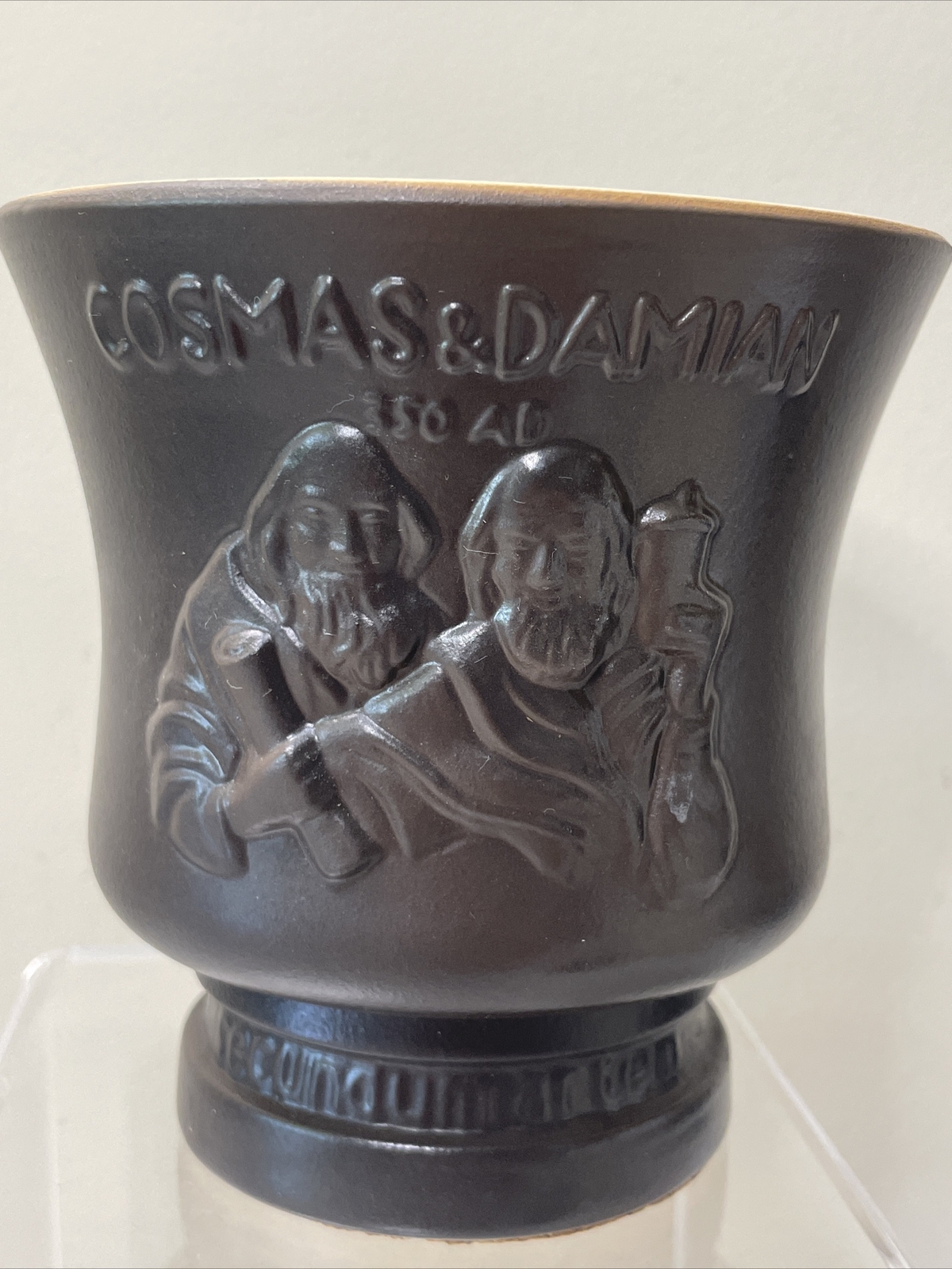 Pottery Mortar Pestle McCoy Schering Pottery Pharmacy Cosmas & Damian Pottery Mortar Pestle McCoy Schering Pottery Pharmacy Cosmas & Damian