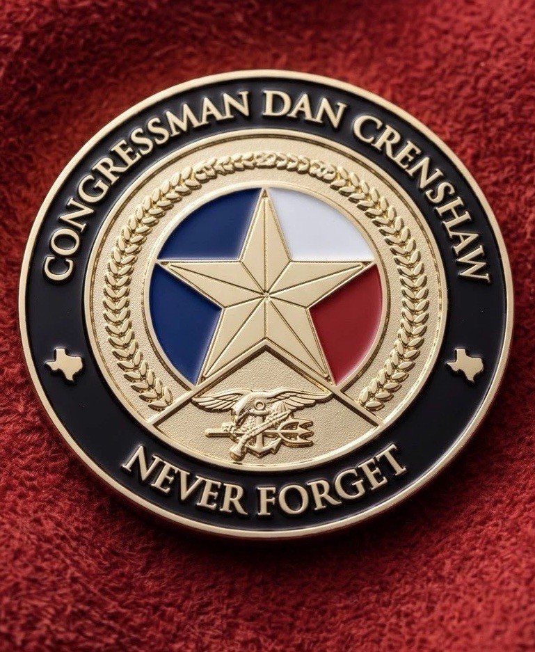 Rare Authentic Texas Congressman Dan Crenshaw Challenge Coin
